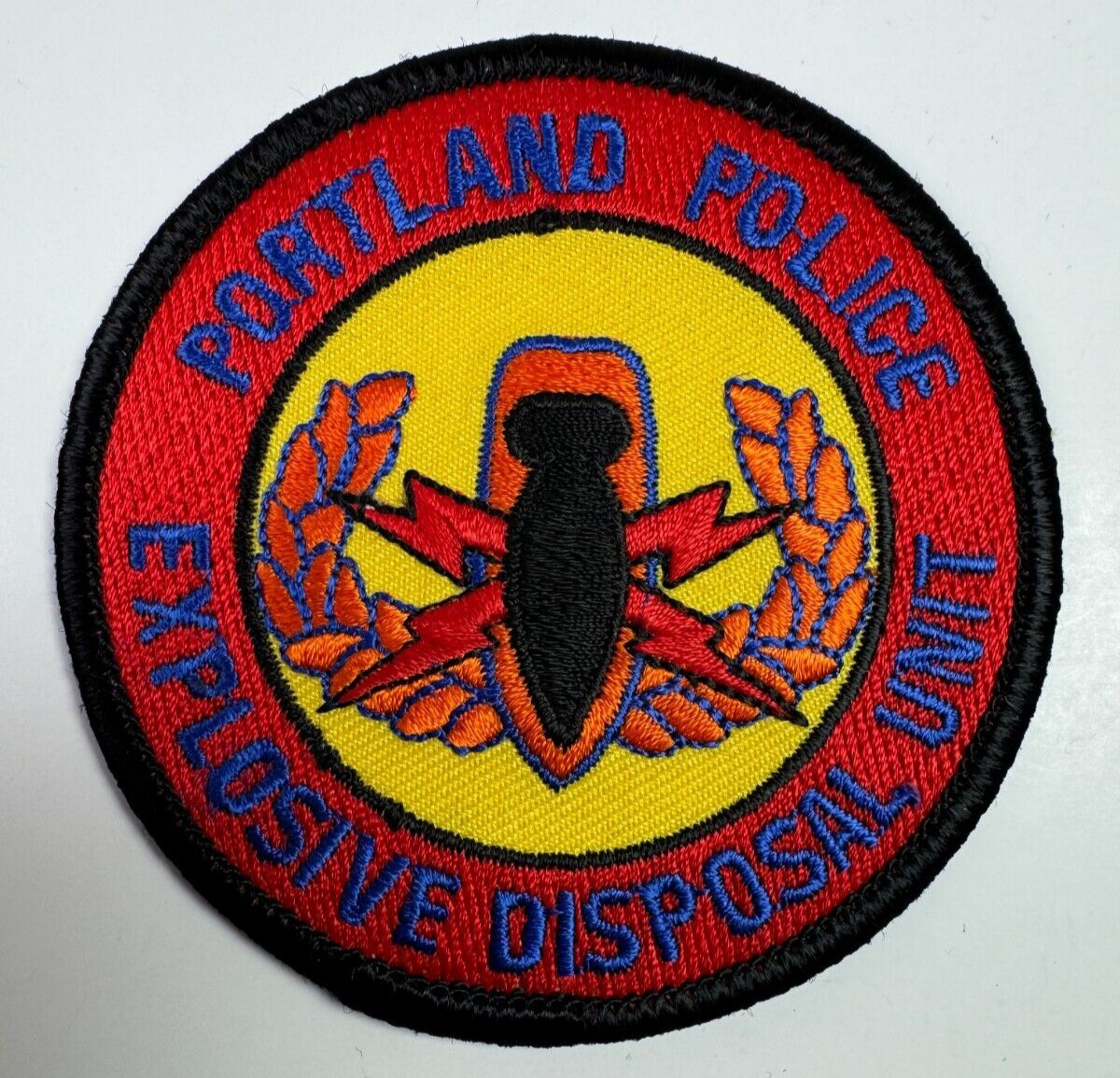 Portland Police Explosive Disposal Unit Oregon OR Bomb Ordinance 3" Patch Z1