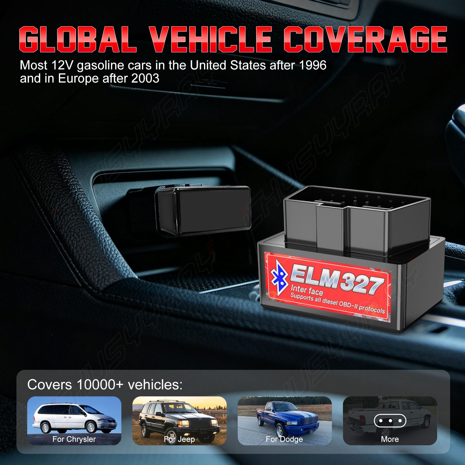 FORScan ELM327 OBD2 Car Diagnostic Scanner Adapter USB Code Reader For Ford