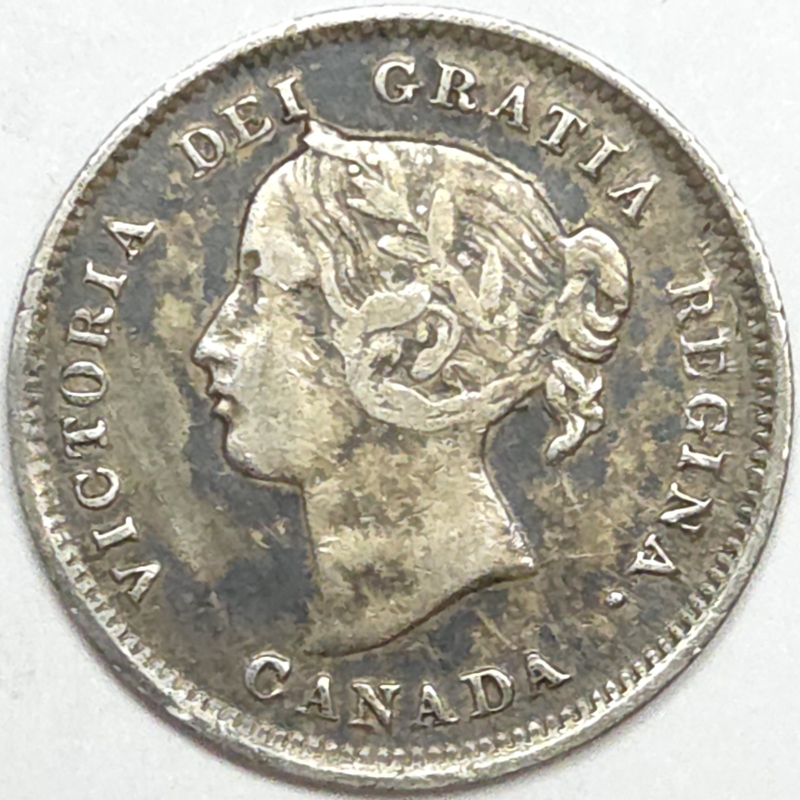 1899 Canada Silver 5 Cents - F/VF (Lot#1)