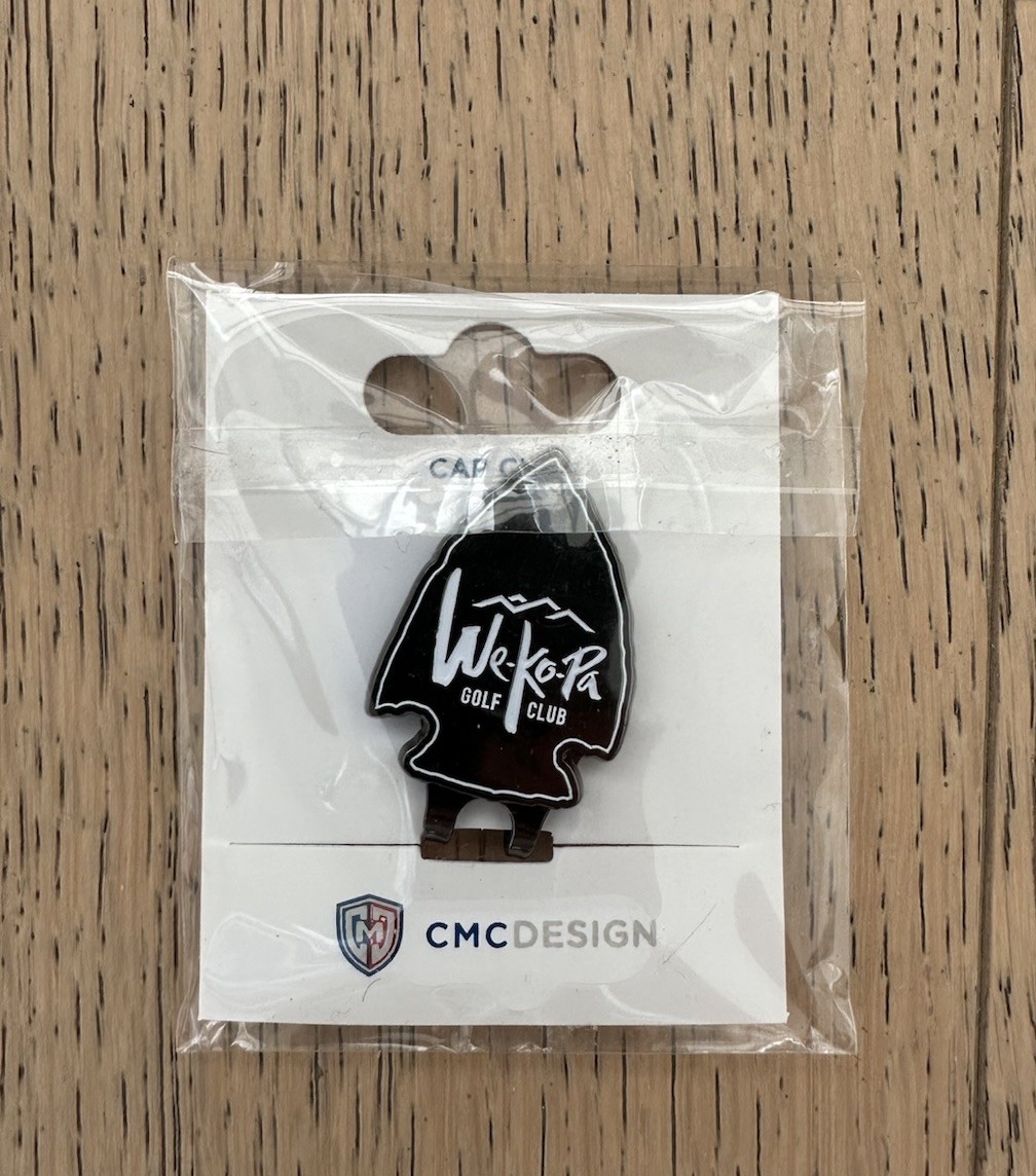 *NEW* We Ko Pa Arizona Magnetic Arrowhead Silver Metal Hat Clip Golf Course