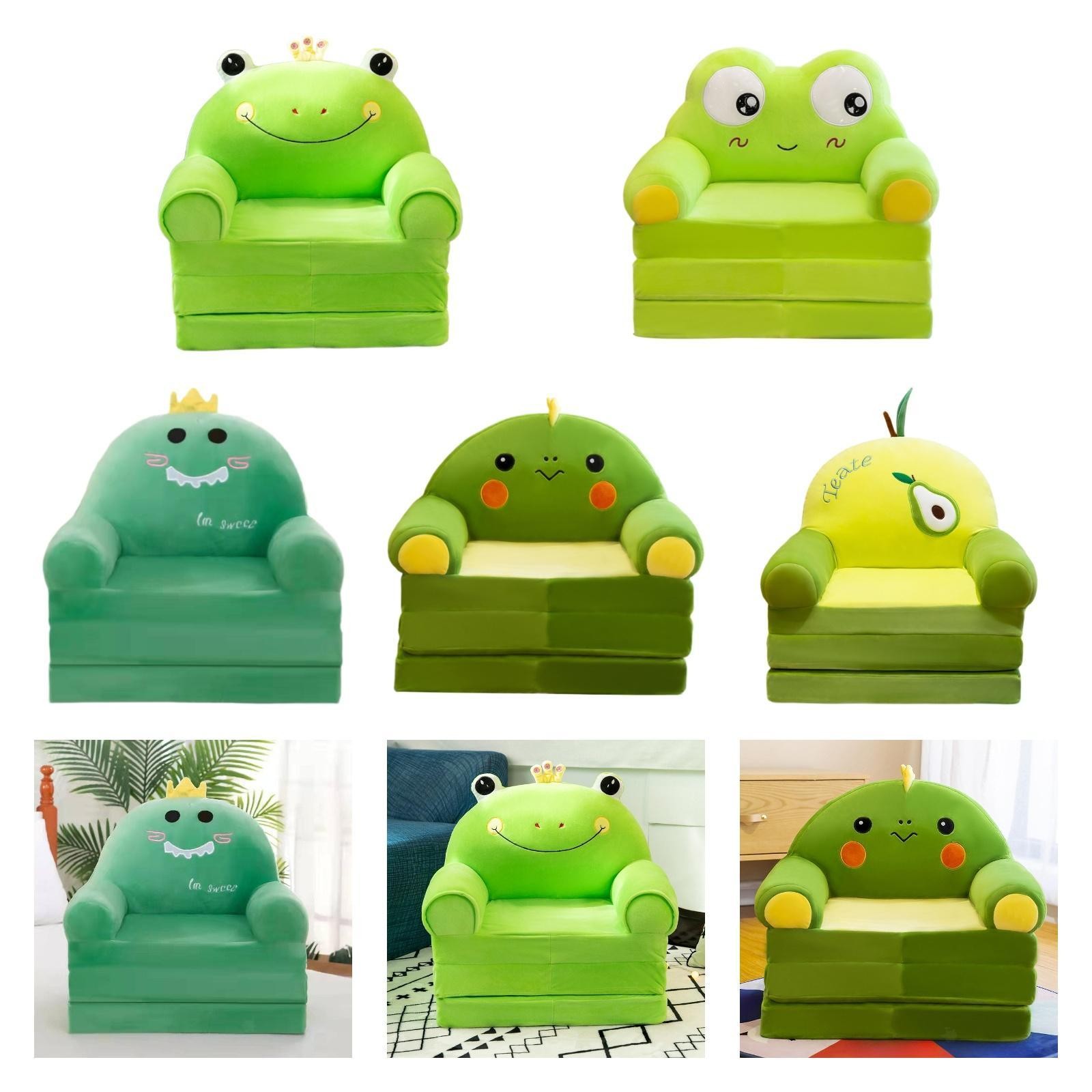 Kids Couch Foldable Chair for Girls Boys Armchair Cute Convertible Sofa to