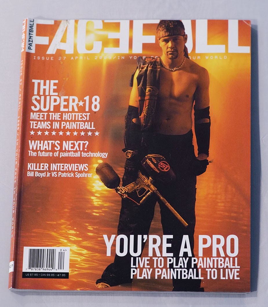 Priced To Sell Facefull Paintball Print Magazine April 2005 #27 Hottest Teams