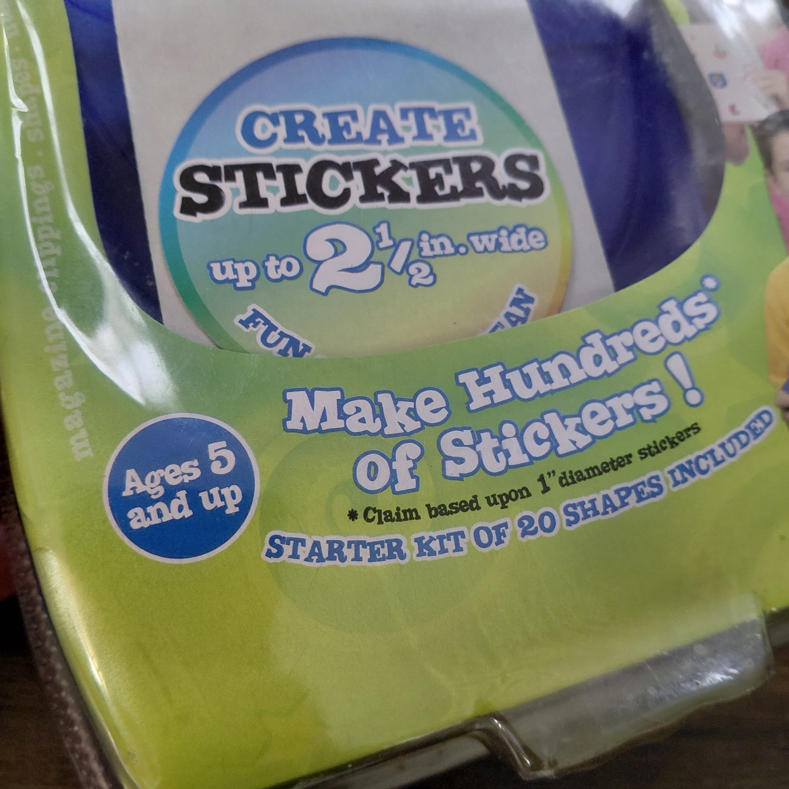 New / Unopened Xyron Magic Sticker Maker Create a Sticker 2 5" Kids Learning
