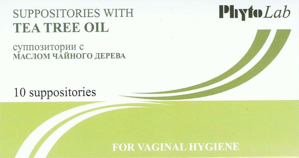 Vaginal Hygiene Suppositories With Tea Tree Oil 10 Count by PhytoLab