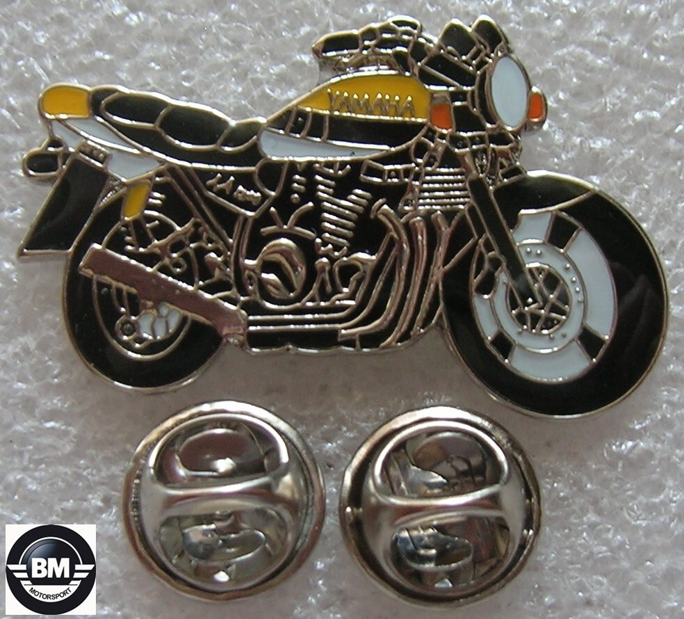 Pin Badge Yamaha XJR 1200 SP / XJR1200 Sport Yellow/White Motorcycle Art. 0643