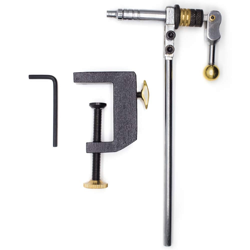 Fly Tying Vise C Clamp Steel Hard Jaws 360 Rotating Table Vise of Fly Tying T...