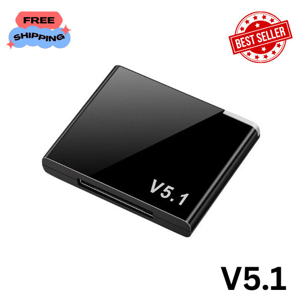 Bluetooth 5.1 Music Audio Adapter Receiver 30 Pin Dock Speaker for iPhone iPod