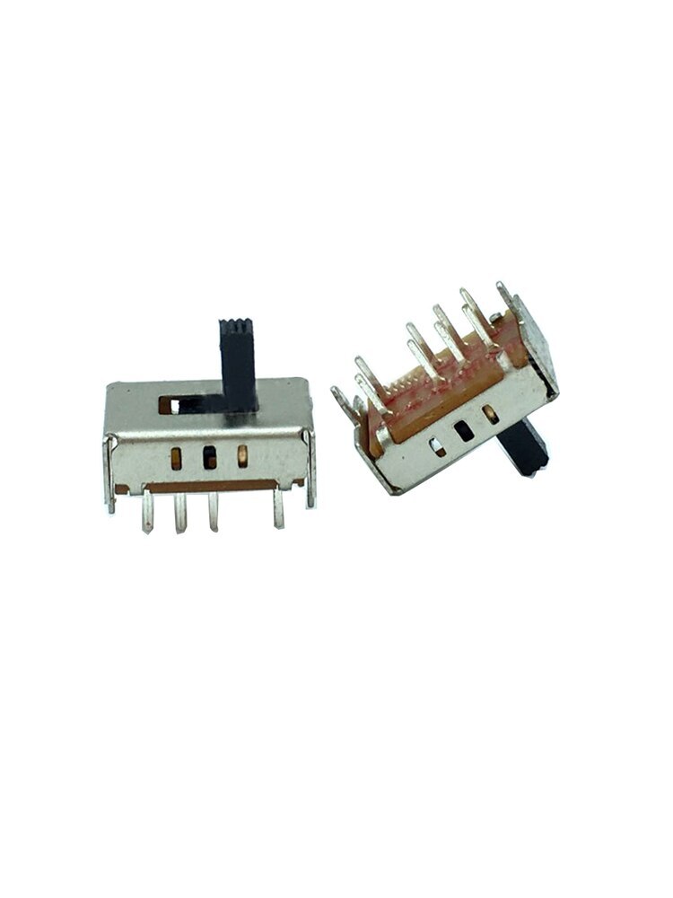 10PCS SS23D07 8 PINS 3 Position 2P3T Toggle Double Vertical Sliding Switch