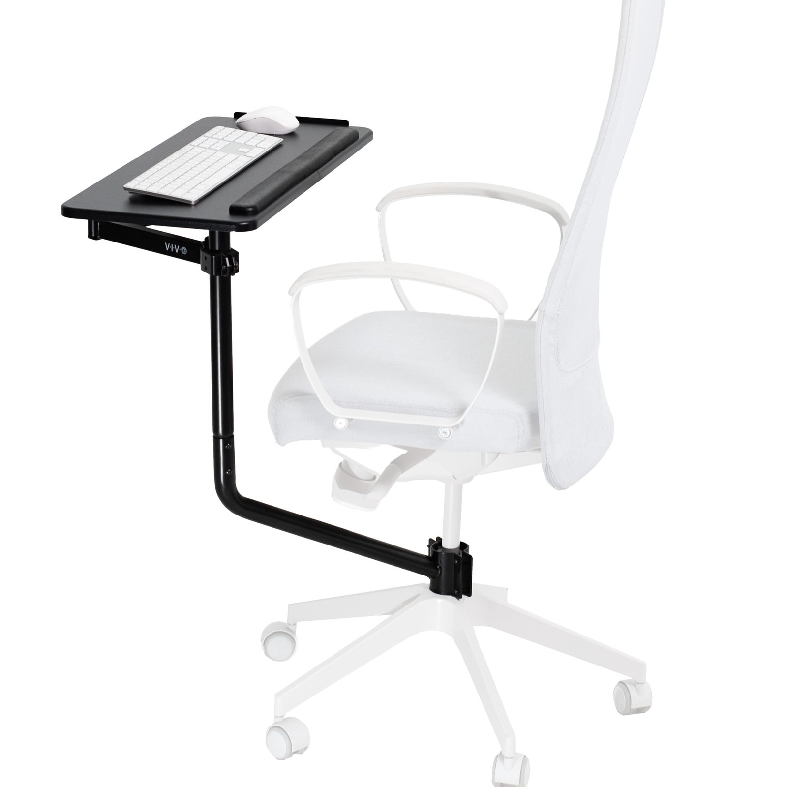 Office Chair Mounted 26 x 12 Inch Keyboard and Mouse Tray, Ergonomic Tilt, Fu...