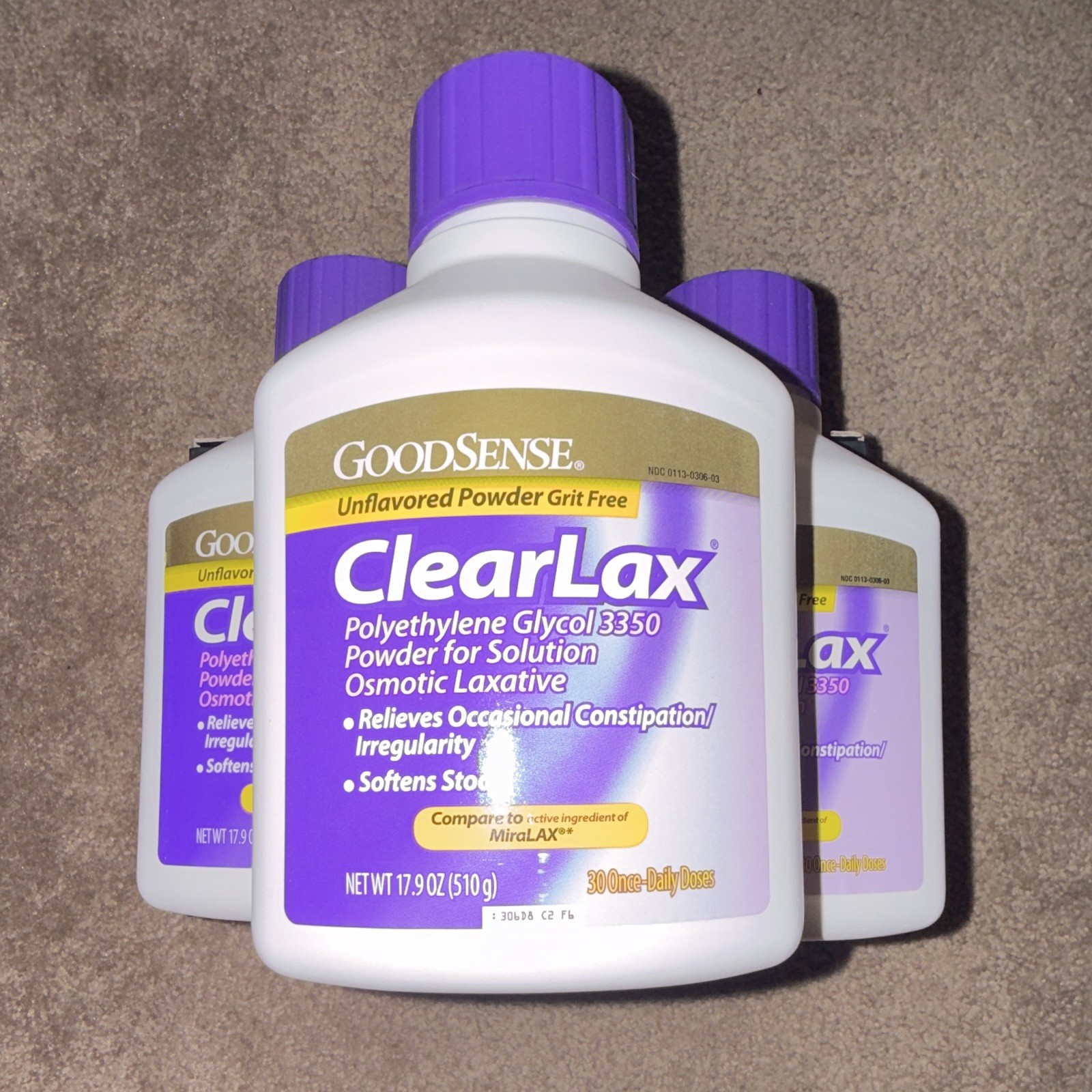 GoodSense ClearLax Polyethylene Glycol 3350 Osmotic Laxative Powder 17.9oz