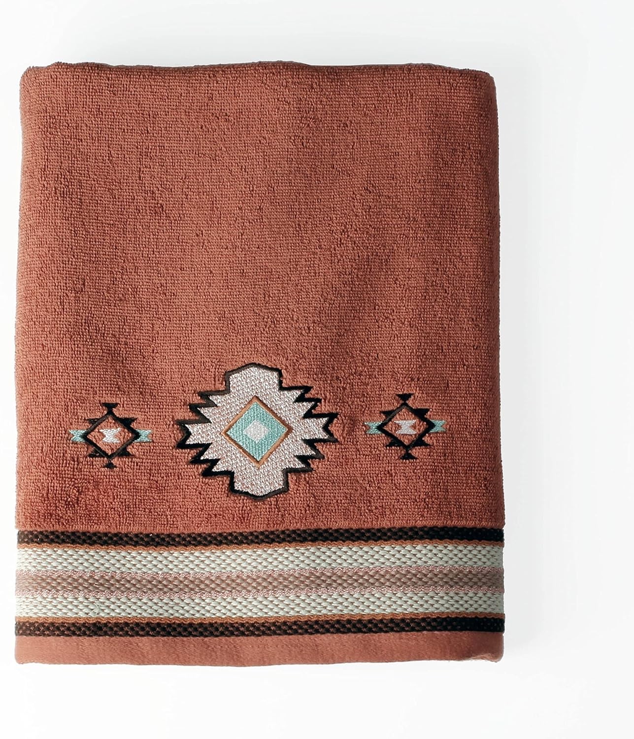 SKL Home Southwest Sunset Bath Towel, 25X50,Cotton, Rust 25X50,