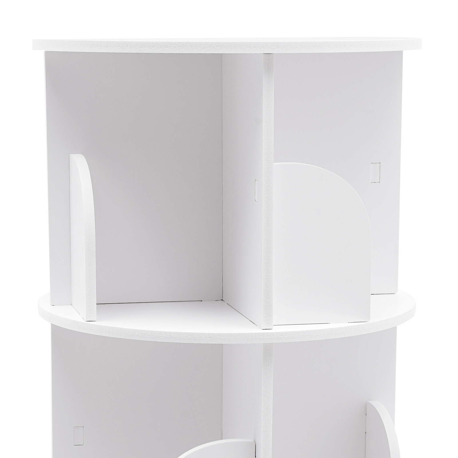 3Tier 360 Rotating Bookshelf Bookcase Storage Shelf Freestanding Display Rack