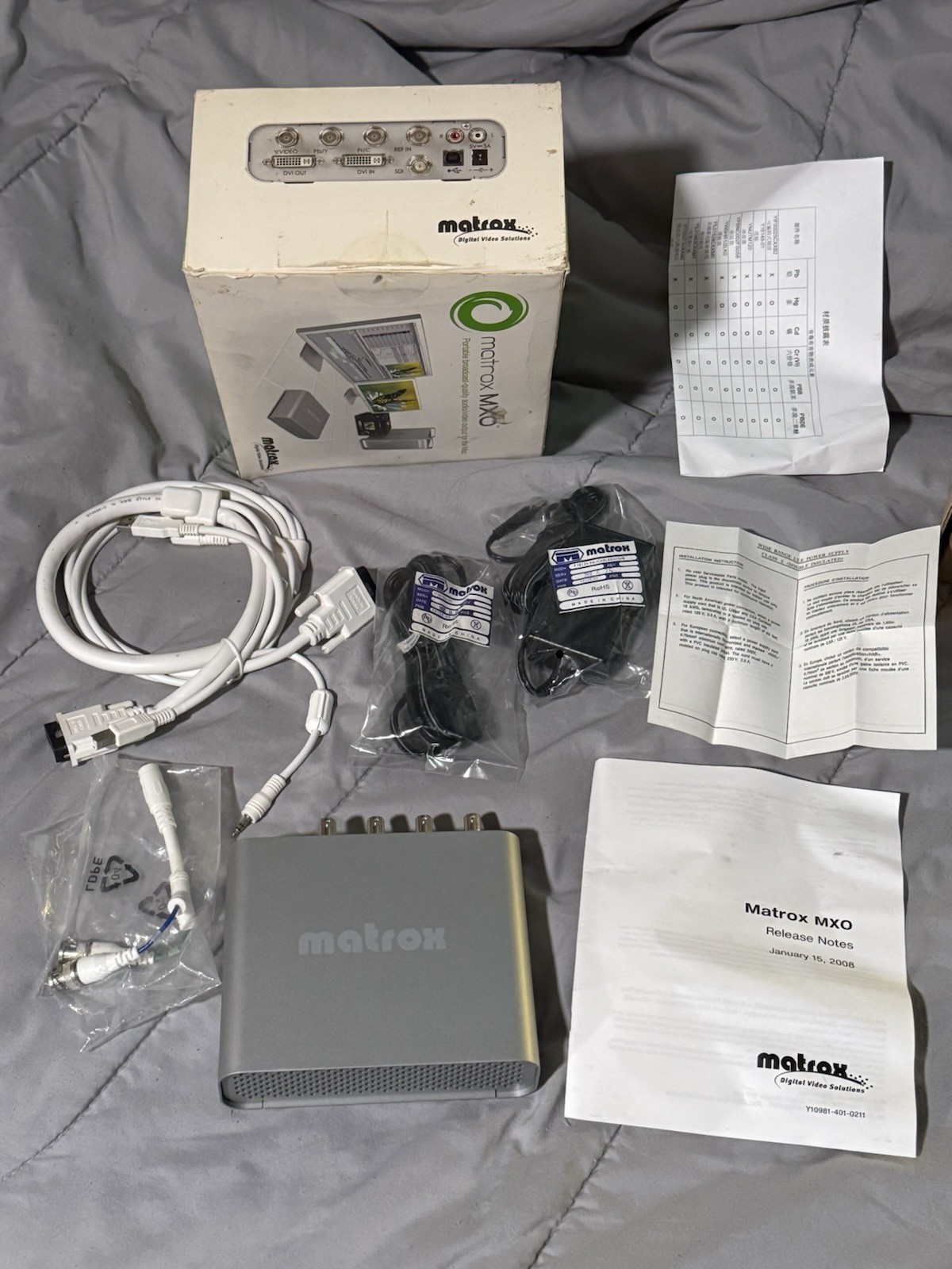 Matrox MX37550 Portable Digital Video/Audio Output For Mac Used- Not Tested