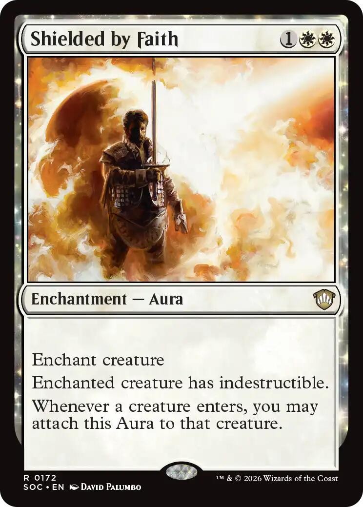 Shielded by Faith - 172 - NM - Commander: Secrets of Strixhaven
