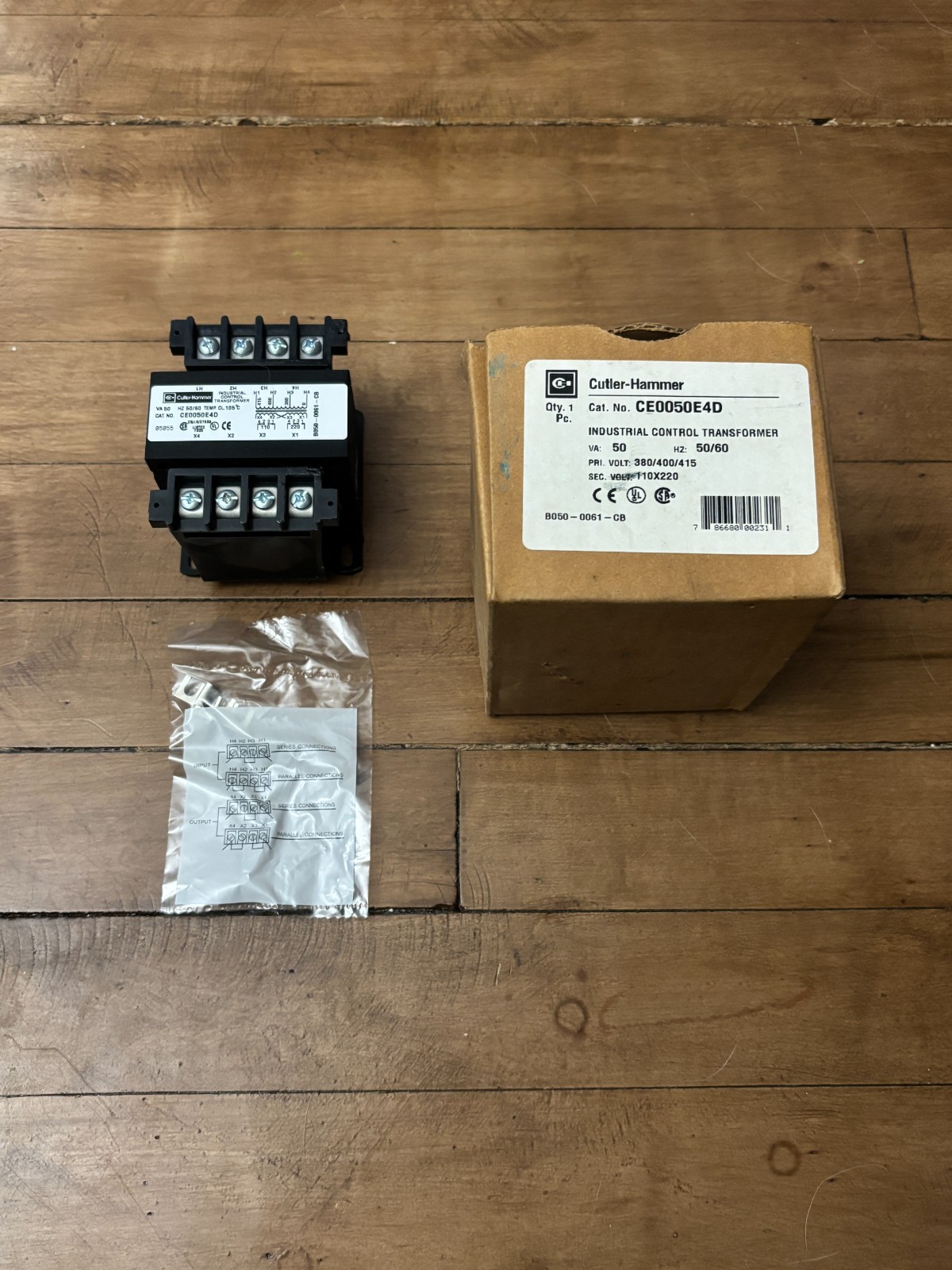 Open Box! Cutler Hammer CE0050E4D Industrial Control Transformer