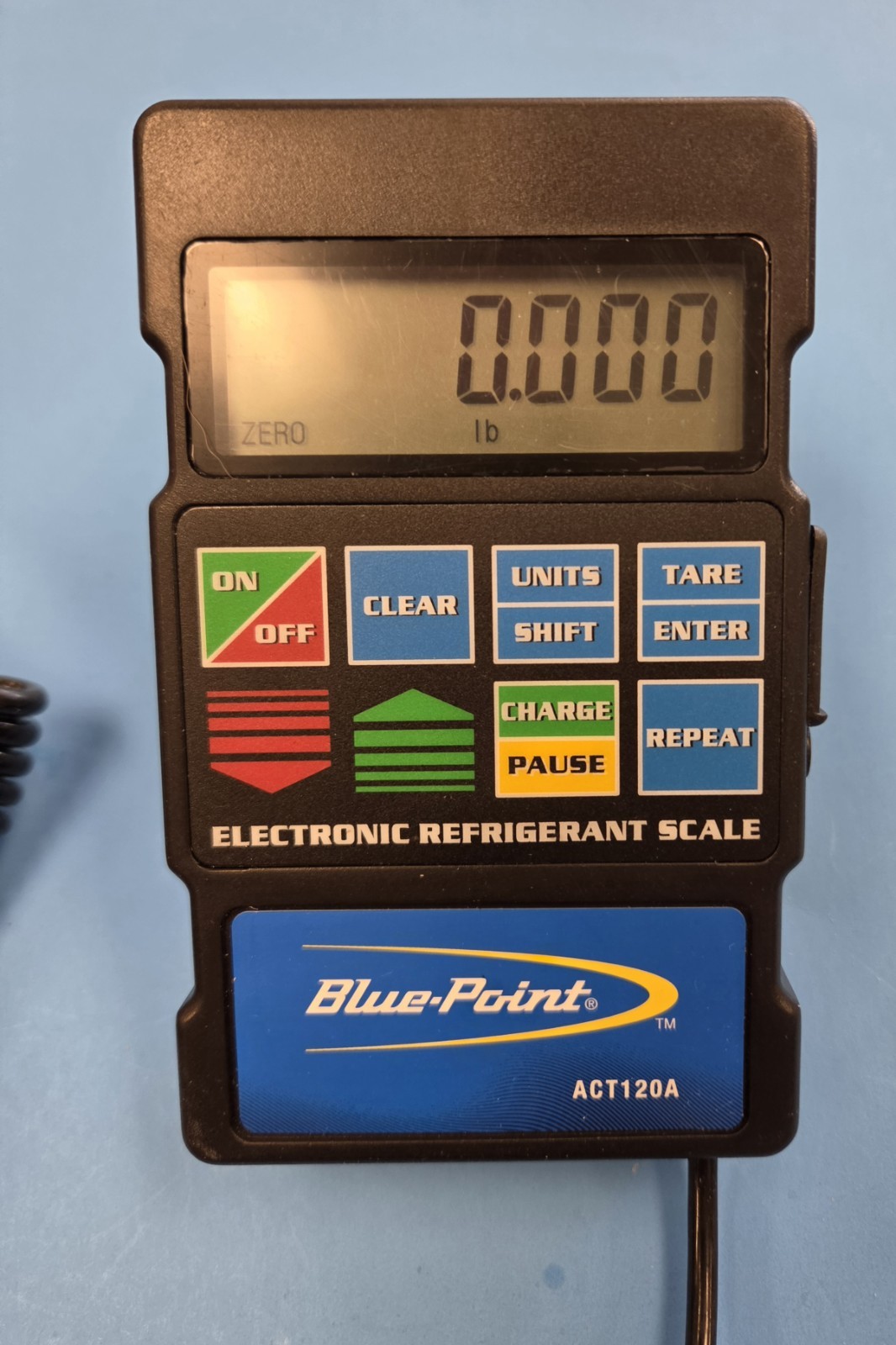 BLUE POINT REFRIGERANT SCALE ACT120A WITH CASE / VERY GOOD CONDITION!