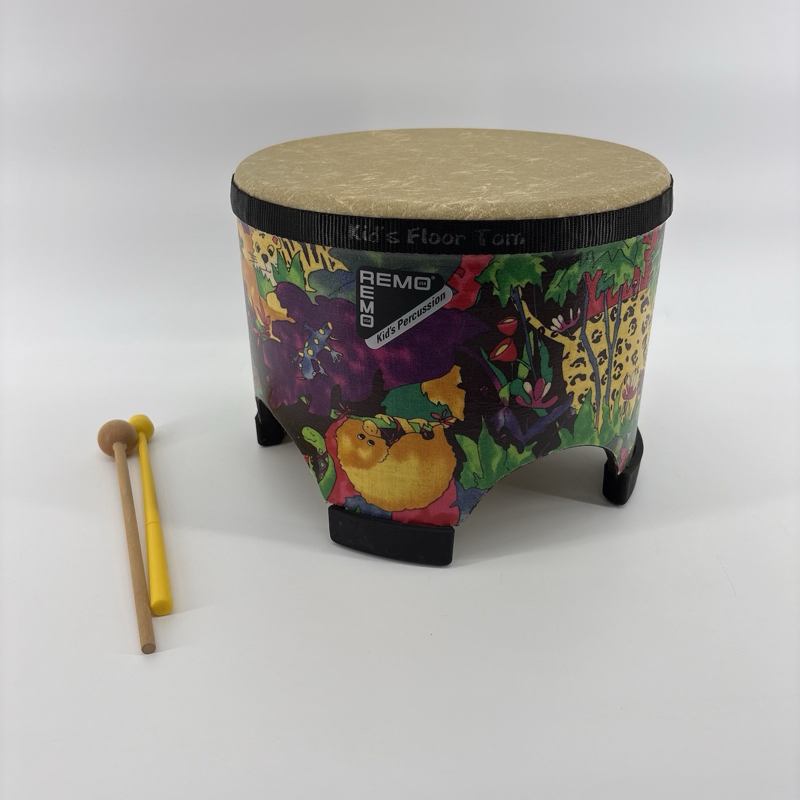 Remo Kids Percussion Gathering Drum 10" Diameter vintage 90s Good Condition Read