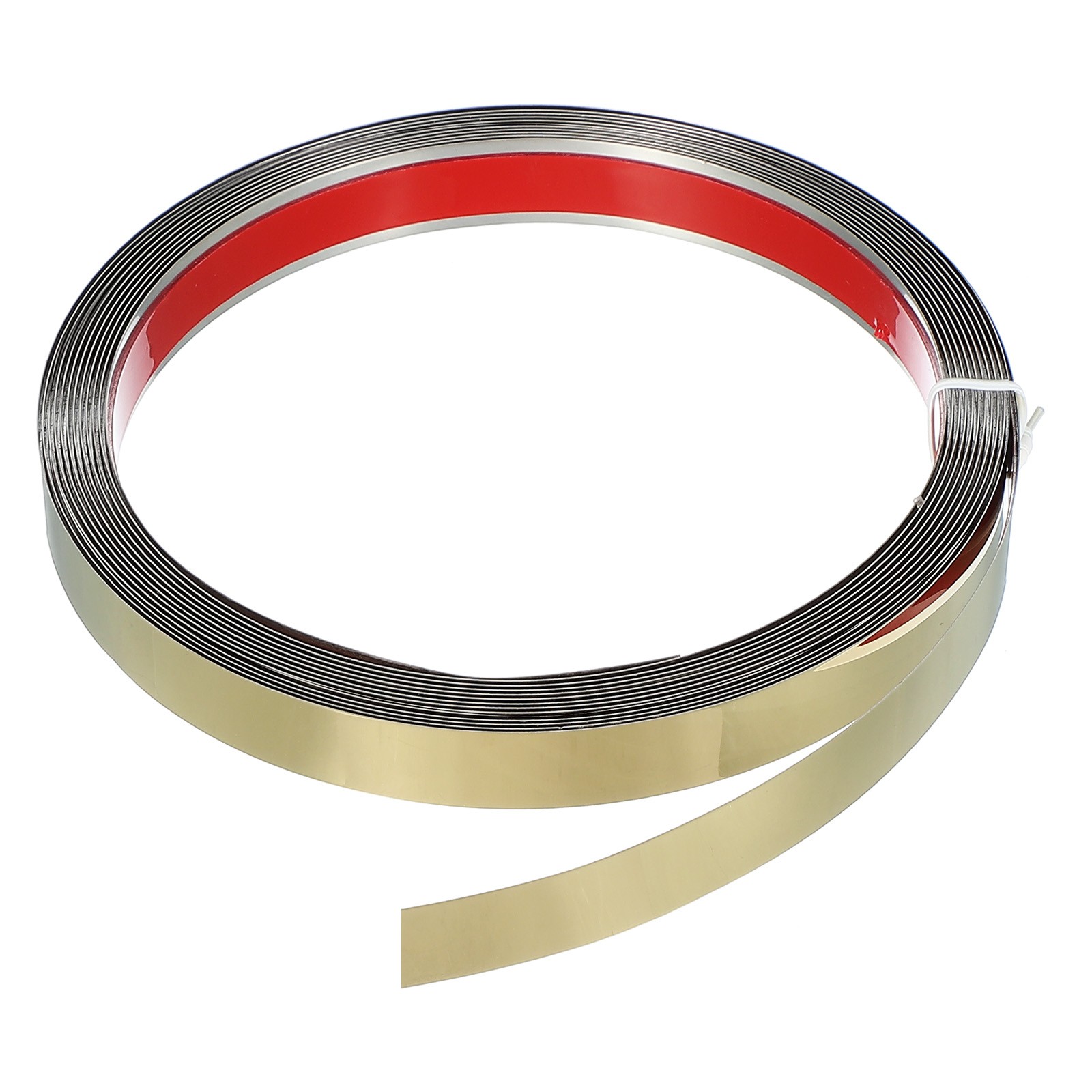 Metal Wall Trim 13.1ft x 0.59" Peel and Stick Stainless Steel Trim, Gold