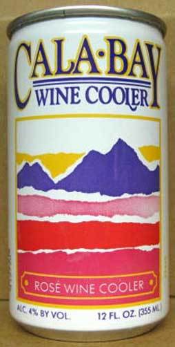 CALA-BAY ROSE WINE COOLER empty 12oz CAN, Modesto, CALIFORNIA 1979 1+