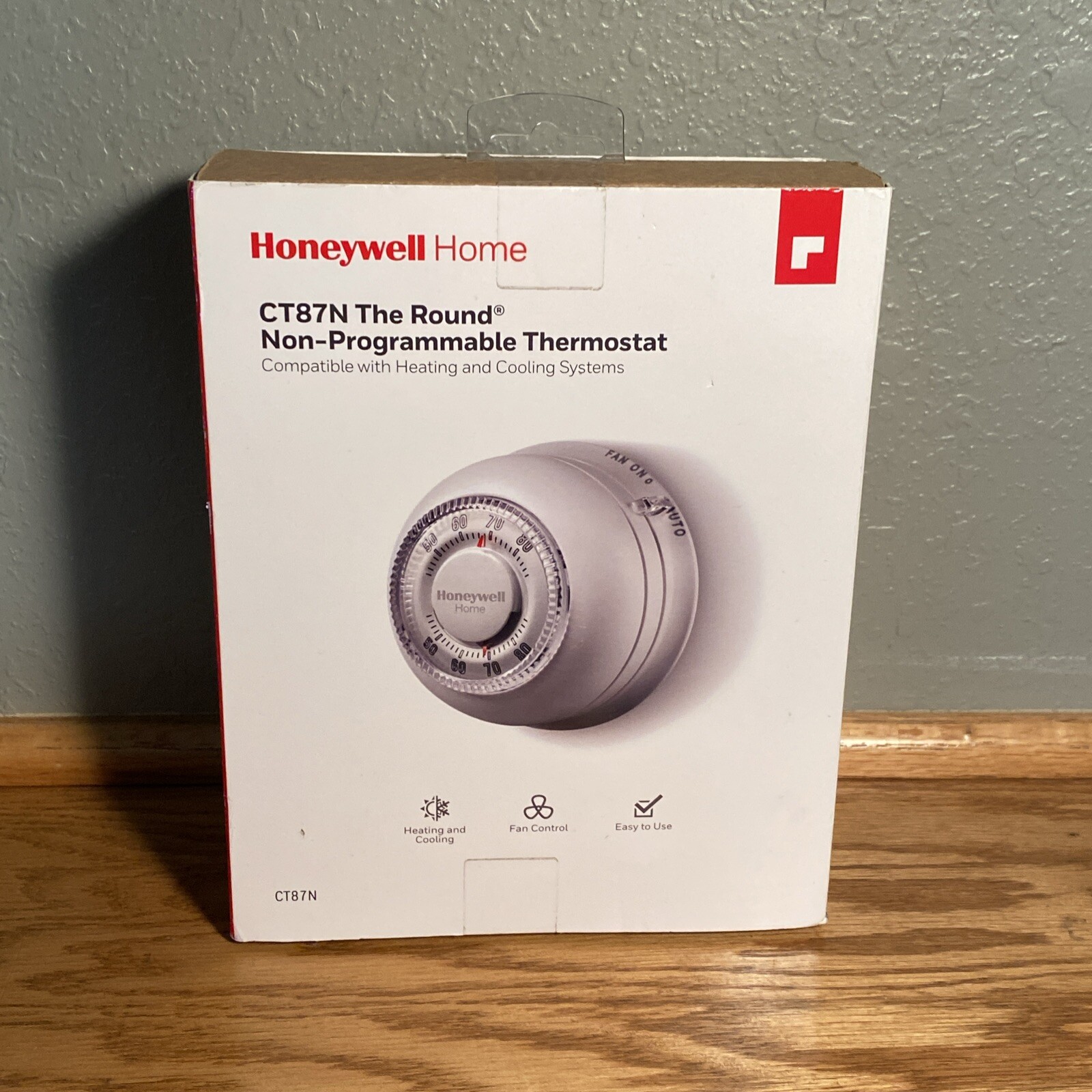 Honeywell Home CT87N Round Non-Programmable Thermostat Easy to Install Heat/Cool