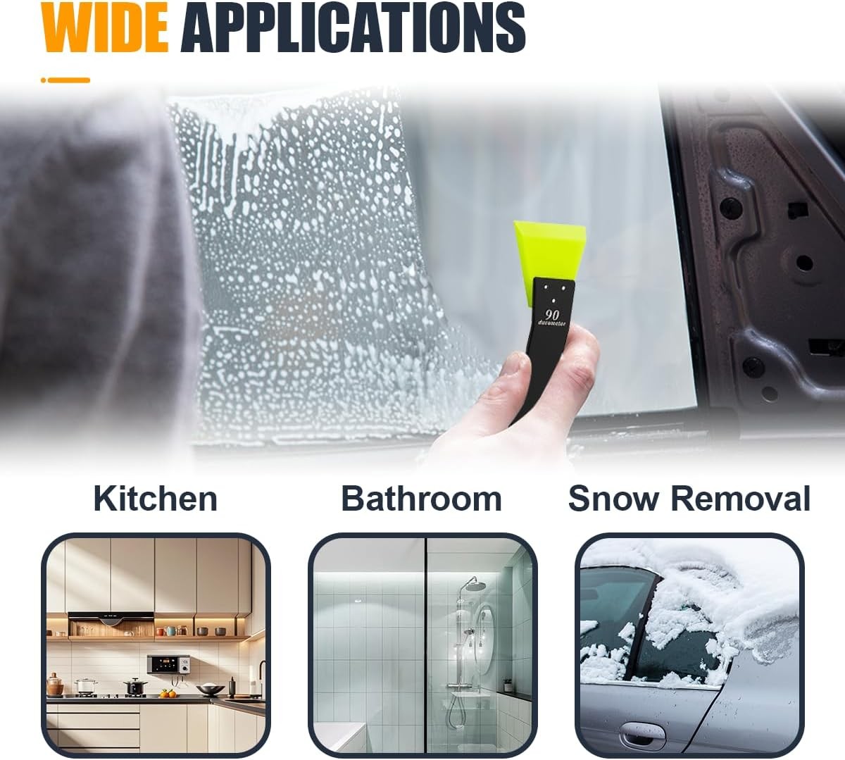 2PCS Mini Squeegee for Window Tint - Small Windshield Squeegee Car Vinyl Wrap