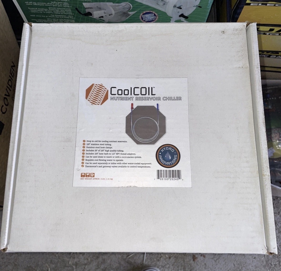 Hydro Innovations CoolCOil Nutrient Reservoir Chiller Kit New