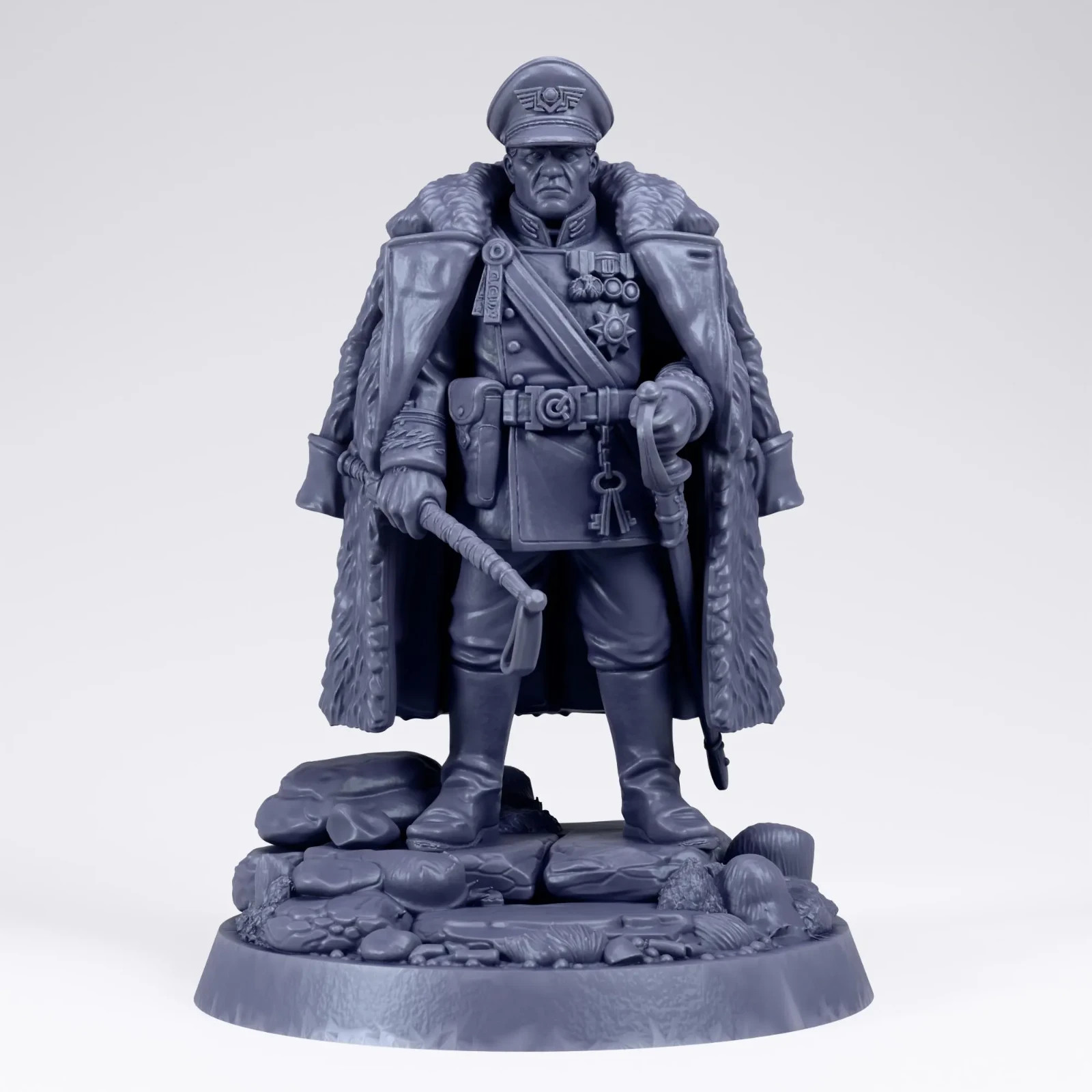 Grimdark Commissar General - Tabletop Sci Fi Proxy Wargaming Miniature