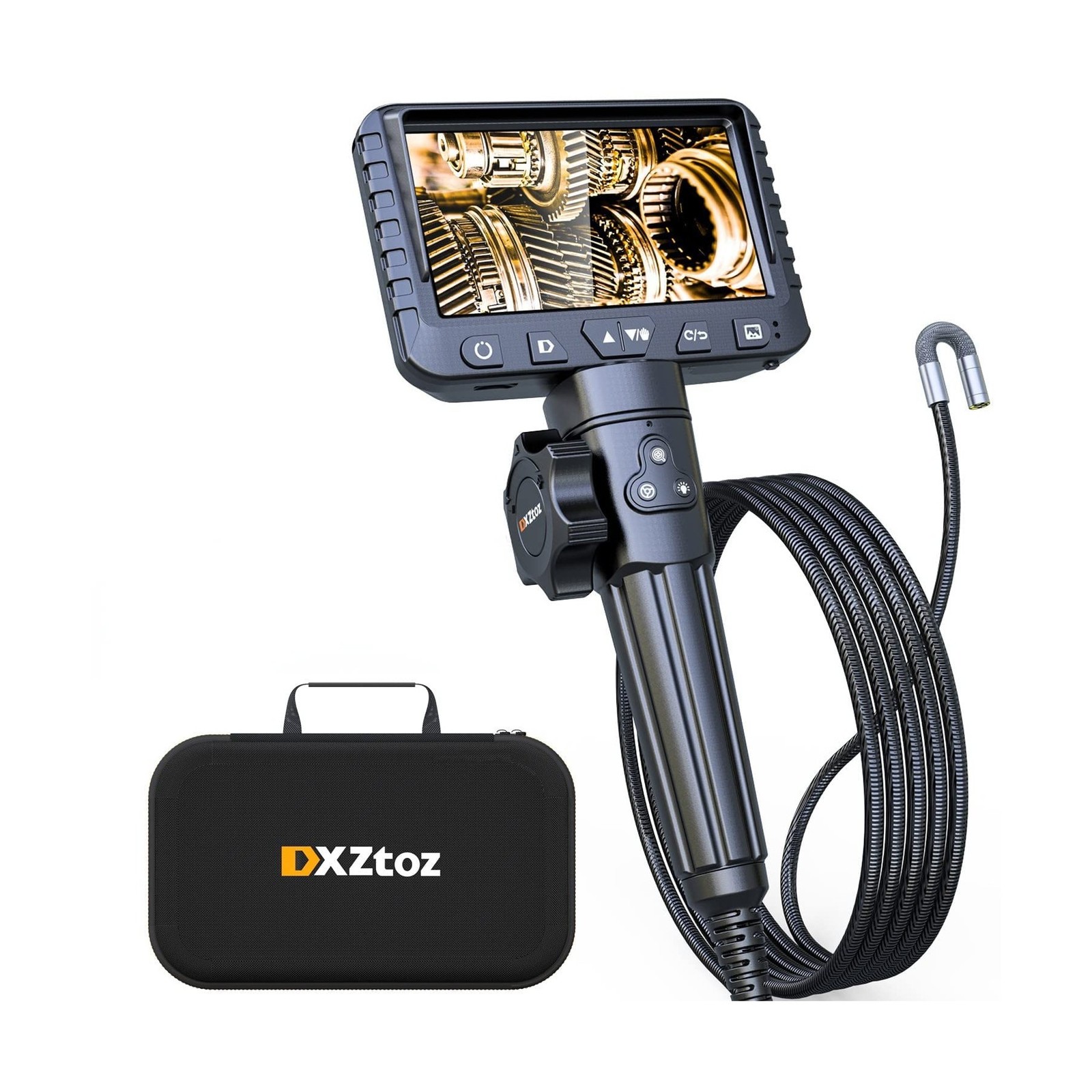 DXZtoz Two-Way Articulating Borescope with Light, Video Industr... USA FAST SHIP