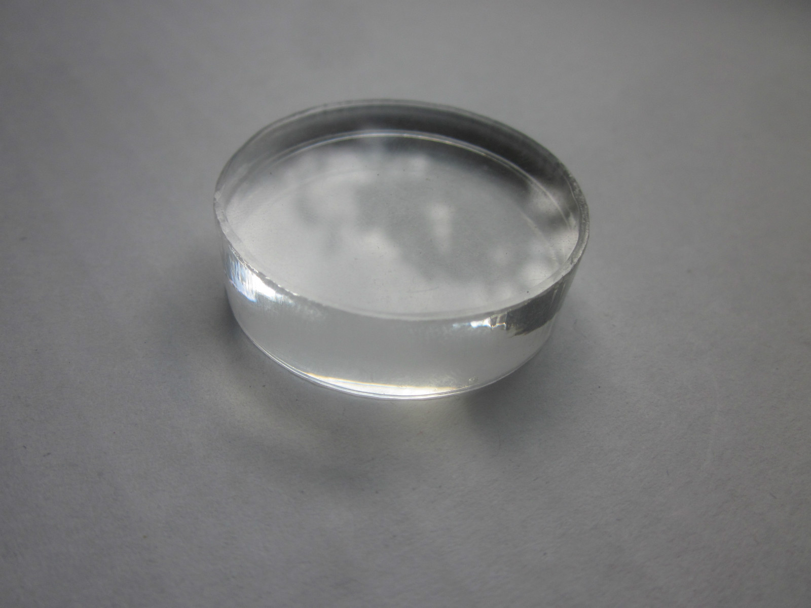 (100) 3/4"x1/4" THICK Clear Acrylic Circle Disc Plastic Mini Gem Base (.75)