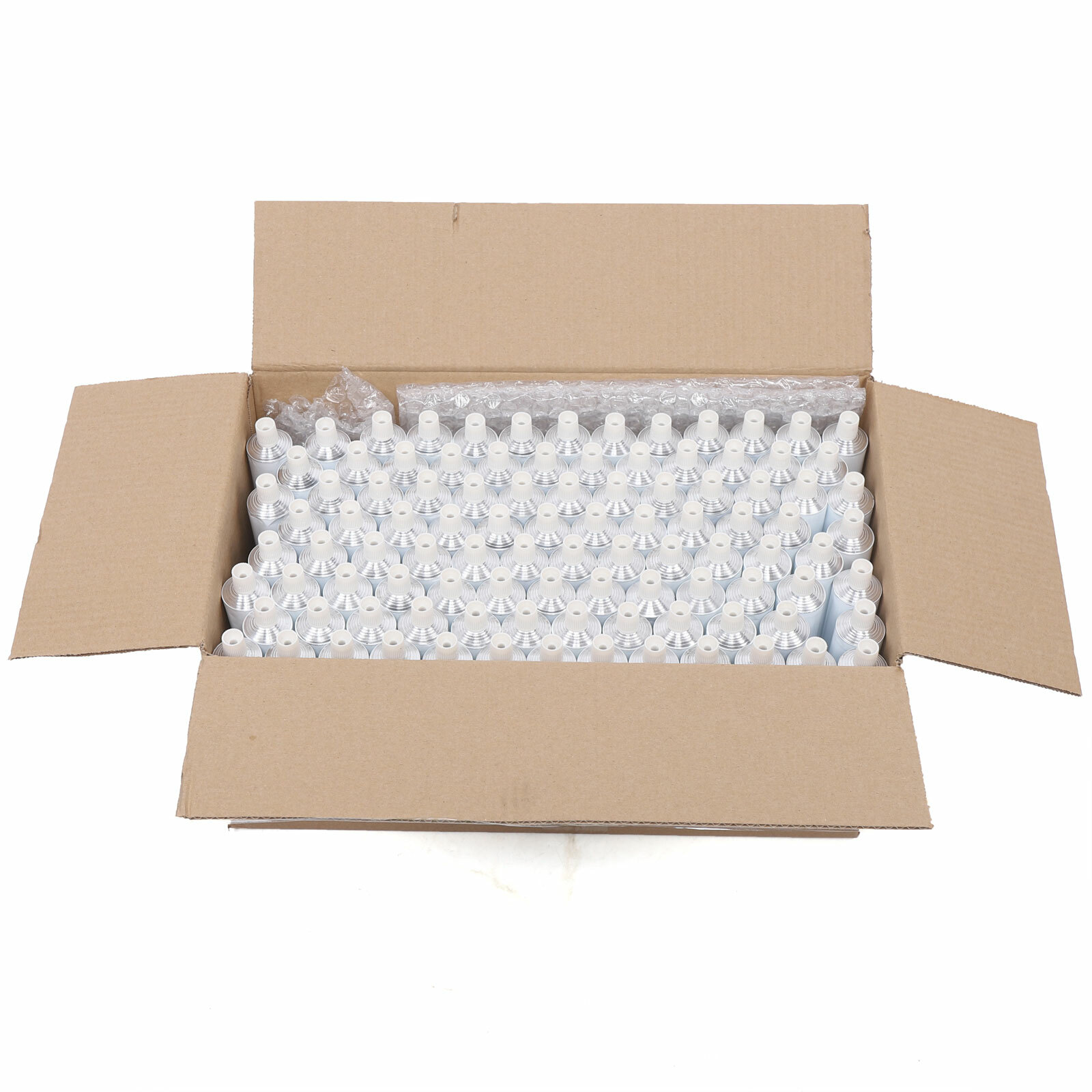 100pcs Aluminum Empty Toothpaste Tubes with Needle Cap Portable Reusable 100ml!