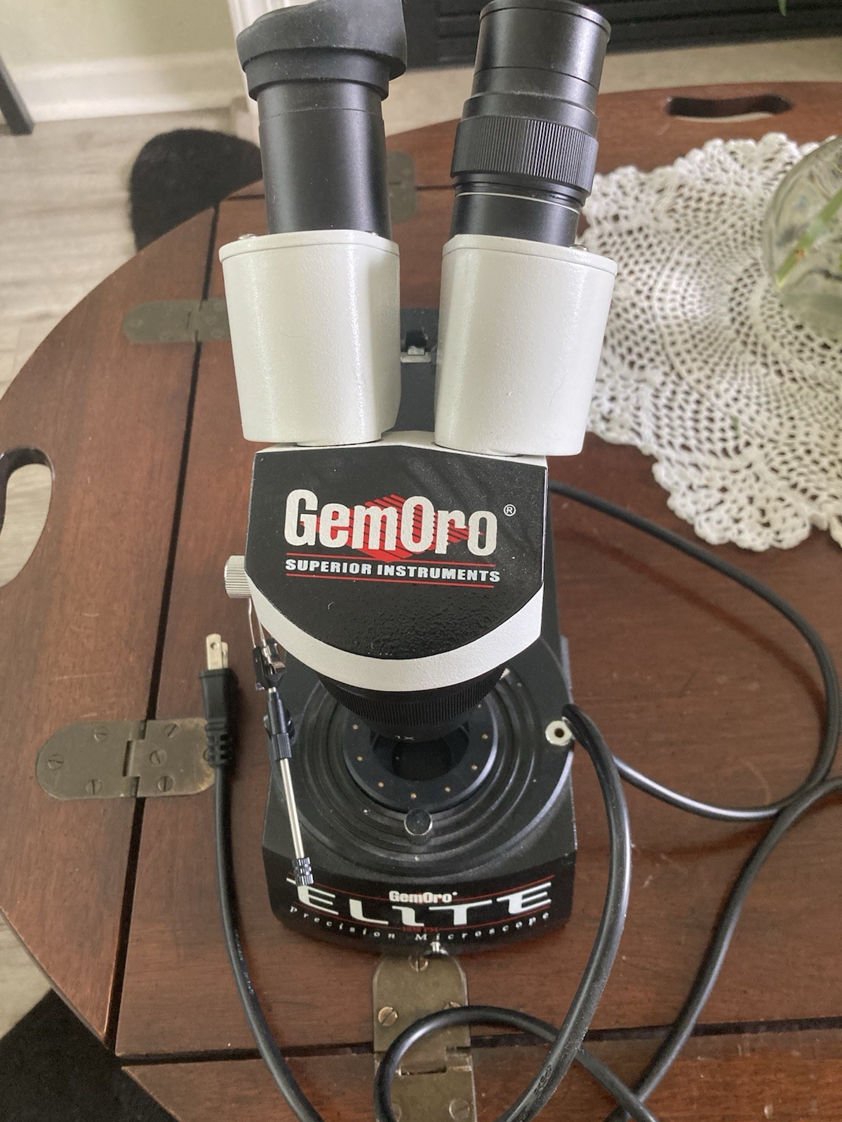 GemOro ELITE 1030 PM Gem Microscope 30X Stereo Darkfield Jewelry Tested