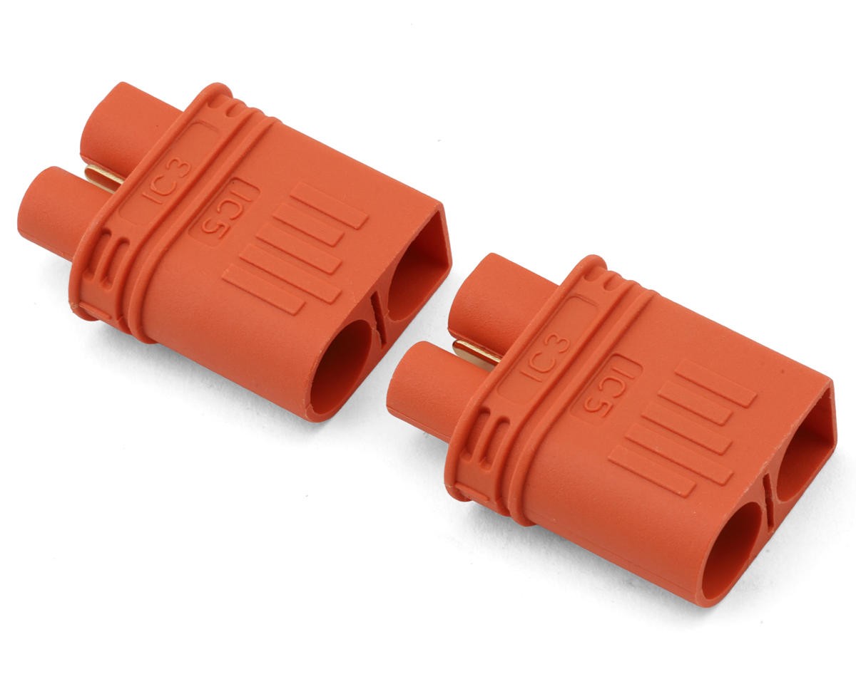 Spektrum RC One Piece Adapter Plugs (IC5 Male to IC3 Female) (2) [SPMXCA522]