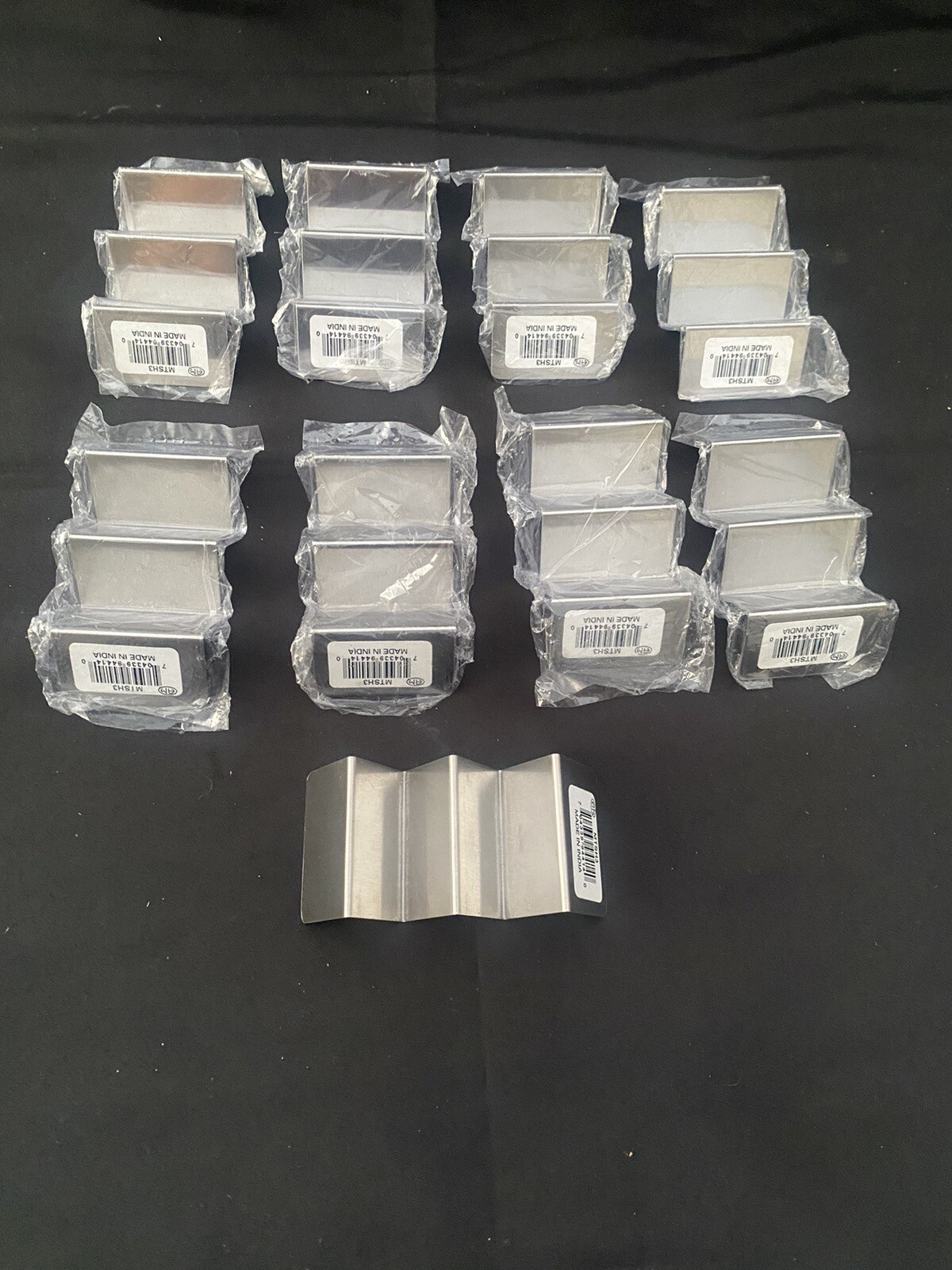 NINE American Metalcraft MTSH3 Mini Taco Holder Brushed Stainless Steel NEW 4x2"