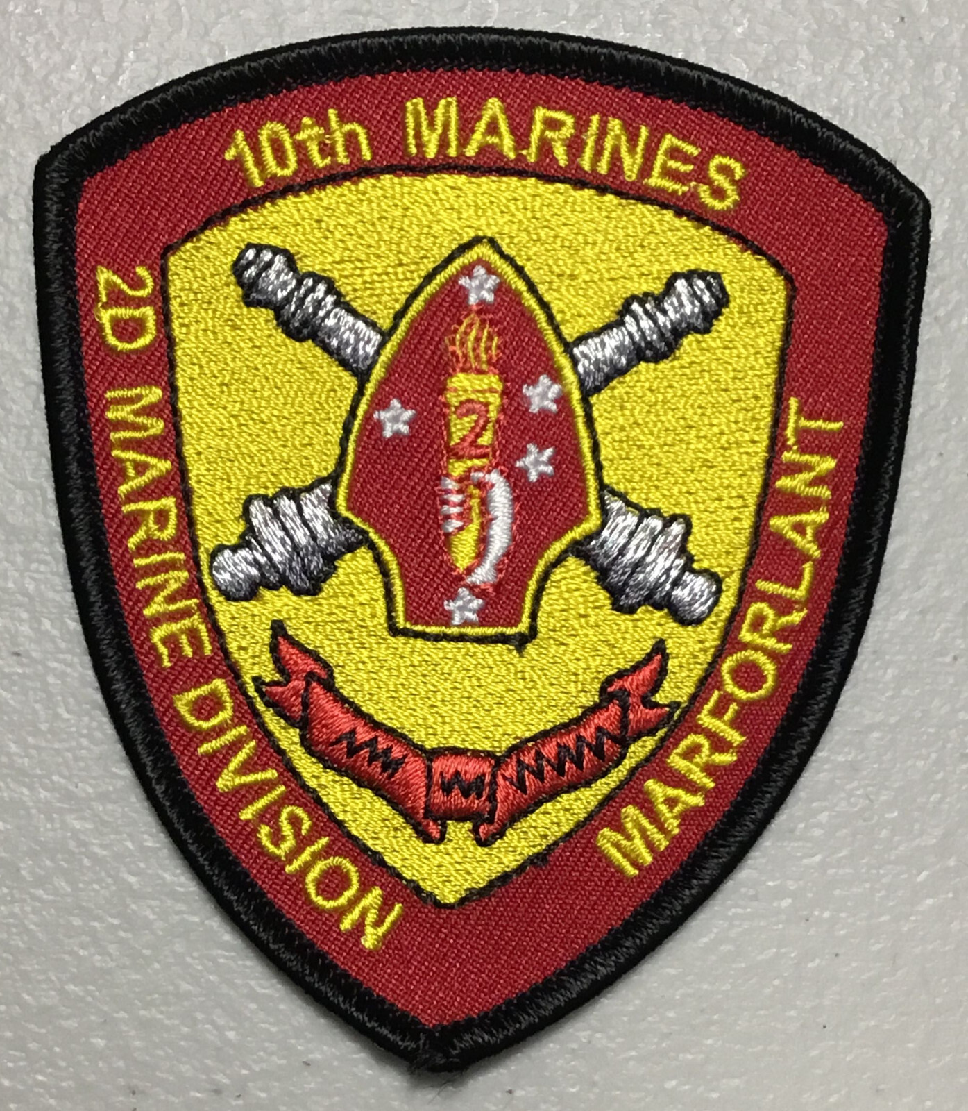 USMC  10th Marines of the 2nd Marine Division licensed patch