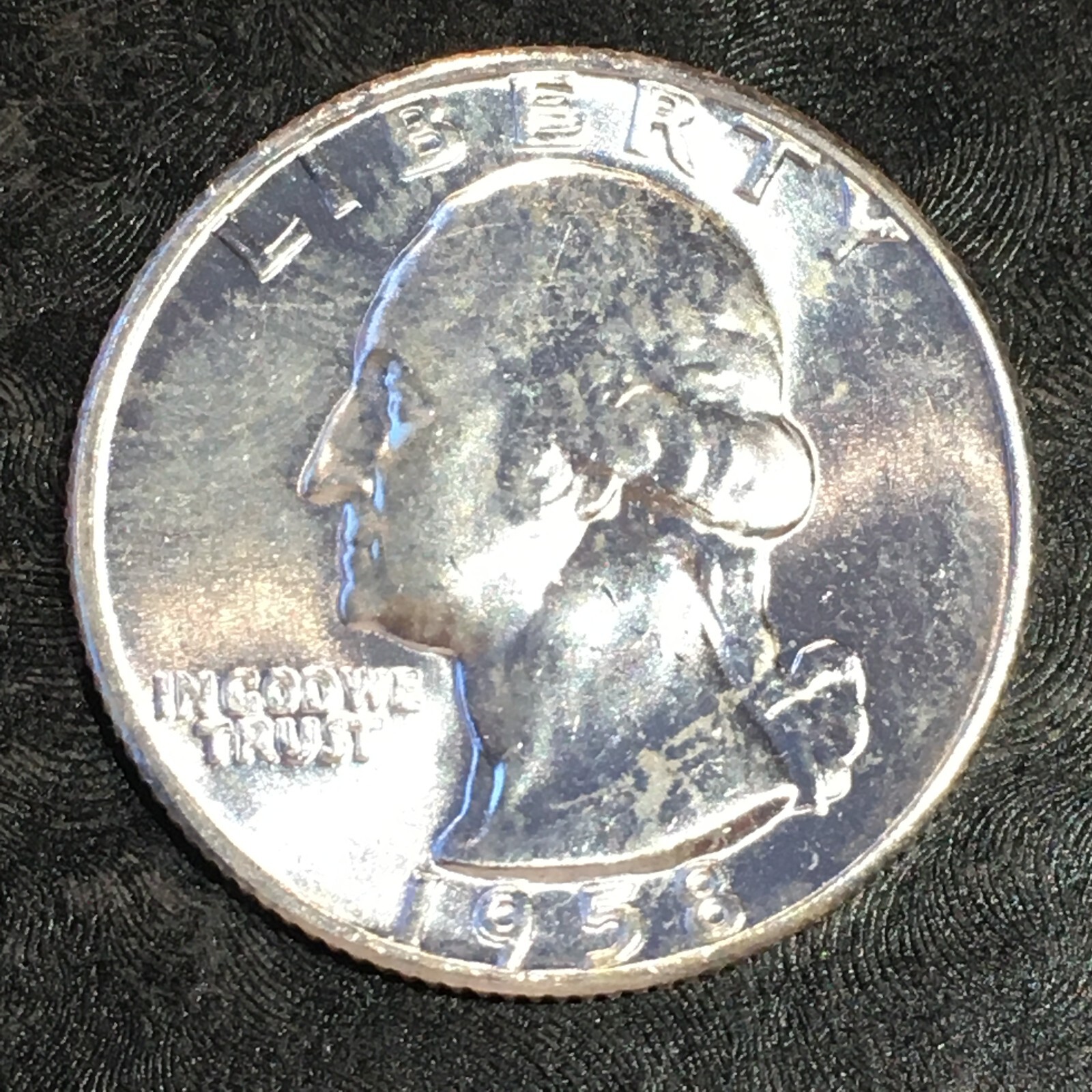 1958 Silver Washington Quarter Original Uncirculated - High Quality Scans #P662