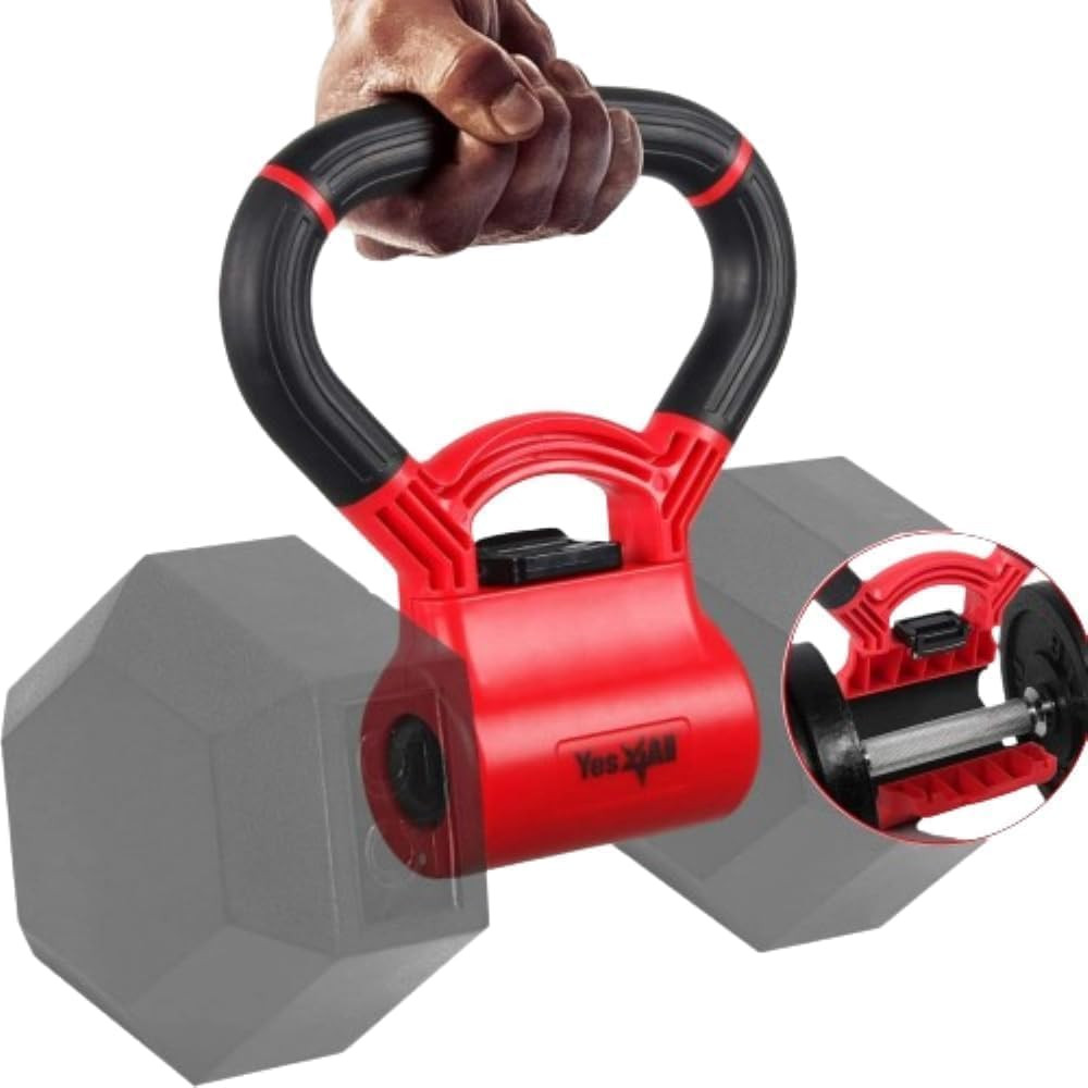 Kettlebells Grip, Dumbbell Grip Handle, Convert Dumbbells into Kettlebell for Ho