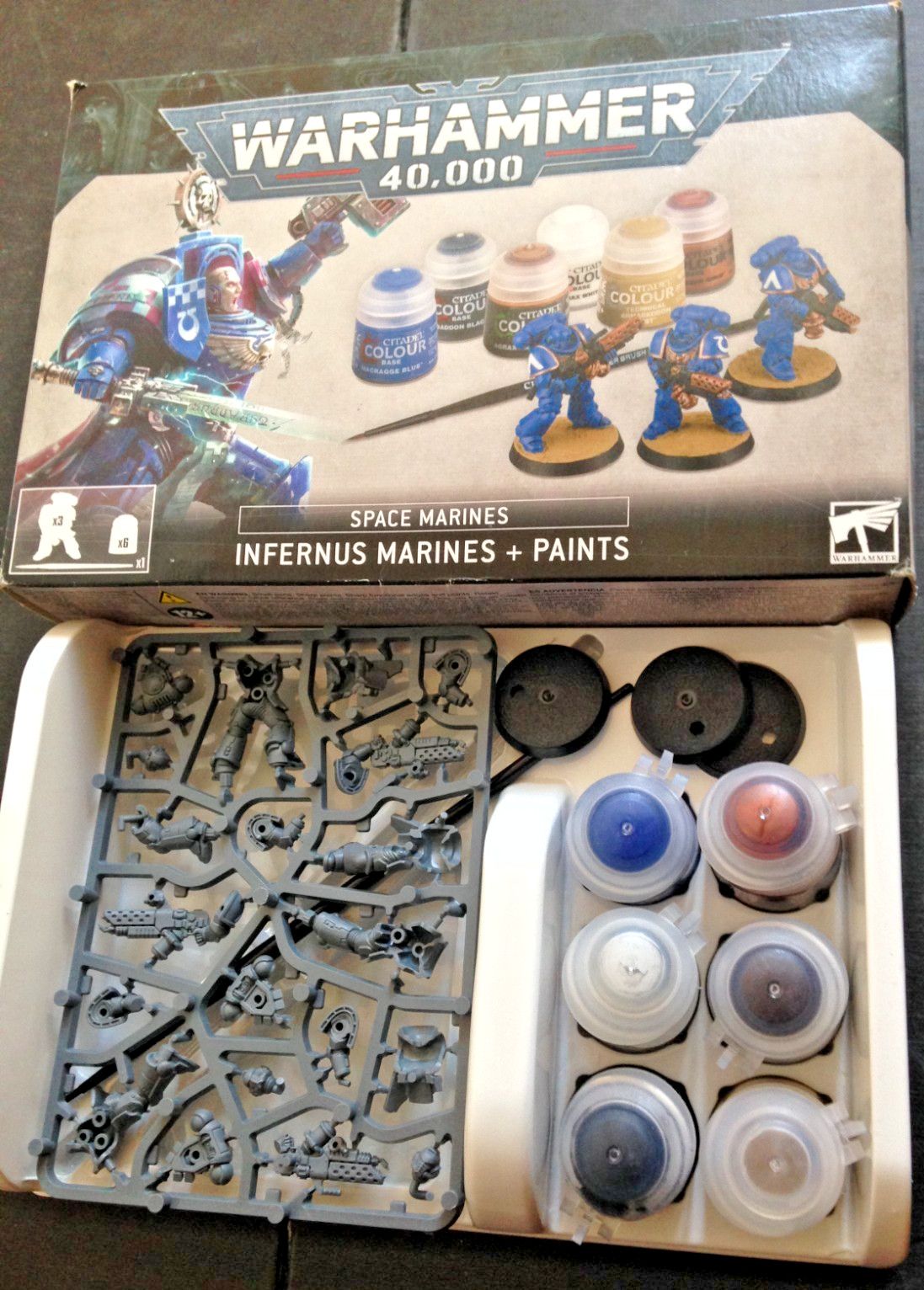 Boxed Warhammer 40,000 3 X Space Marines Infernus Marines