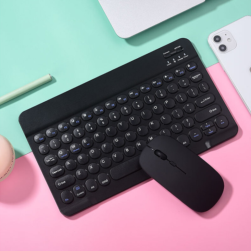 For iOS Windows Android Wireless Bluetooth keyboard mouse mute Rechargeable mute
