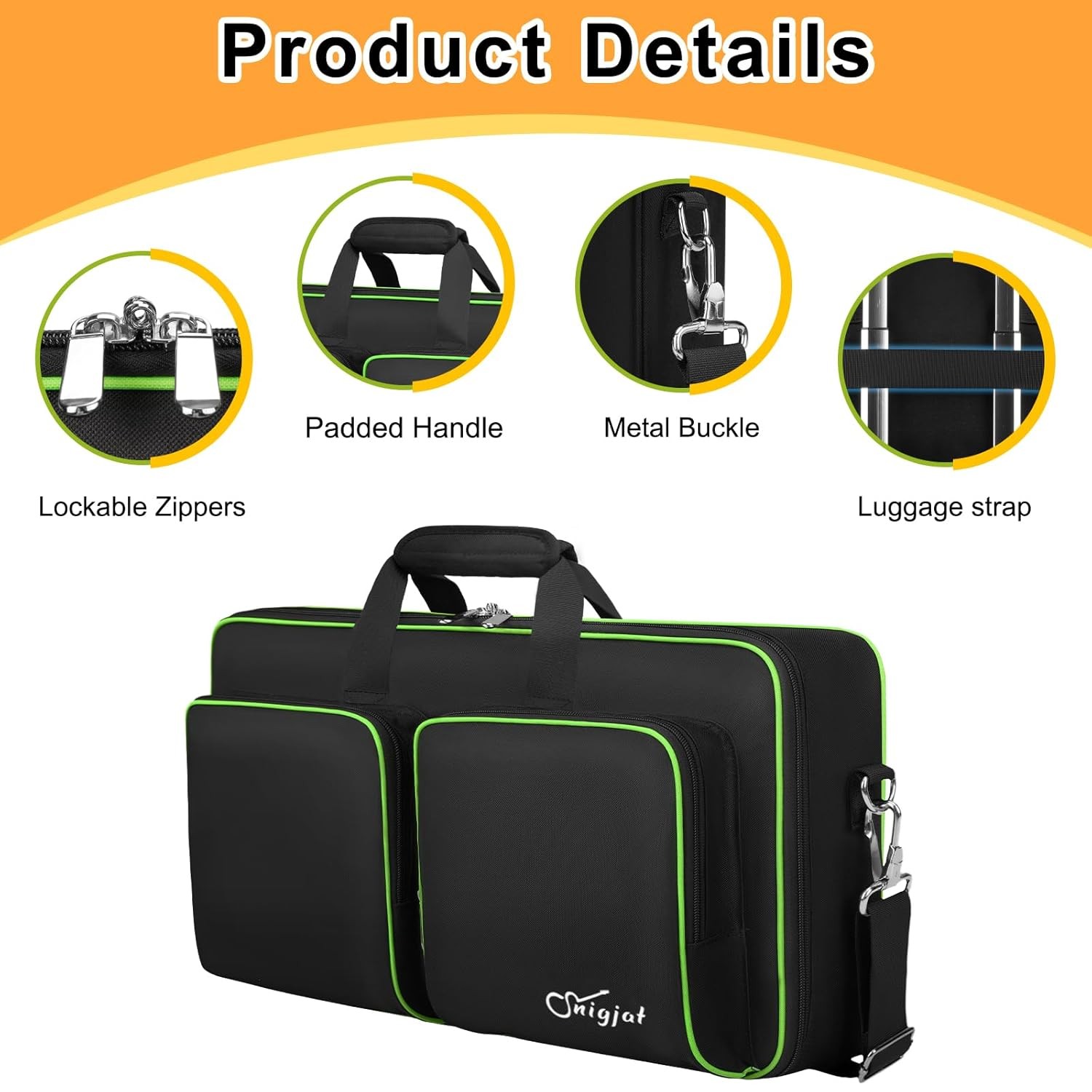 DDJ FLX4 Case Padded DJ Controller Bag for DDJ 400 REV1 FLX4 DJ Controller Case