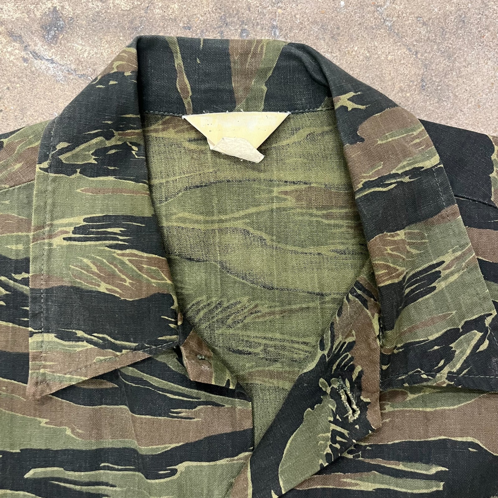Vietnam War Tiger Stripe Jacket with USMC Rung Sat Special Zone Advisor Patch