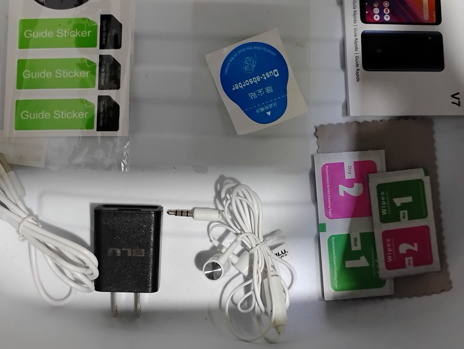 OEM 5.7" Startup Accessories Kit + Box for BLU Smartphone Model V7