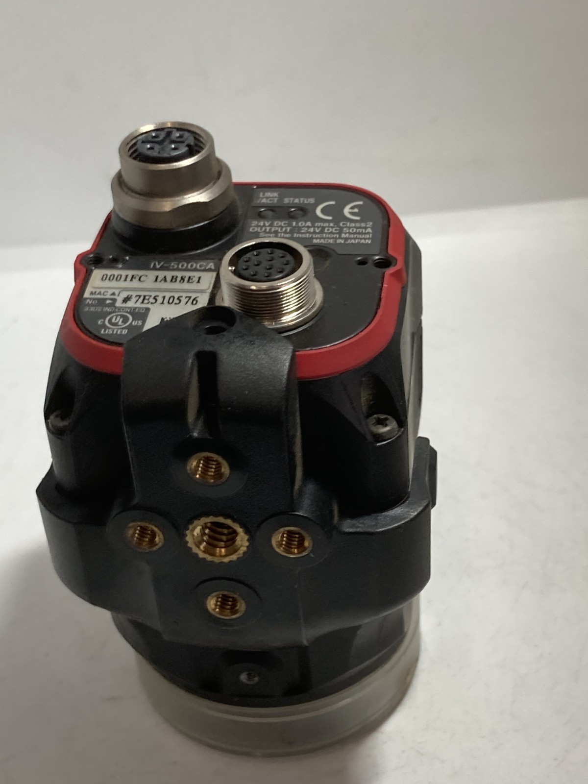 KEYENCE IV-500CA VISION SENSOR STANDARD DISTANCE COLOR AUTO FOCUS MODEL 24VDC