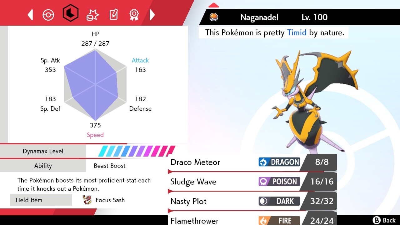 Pokemon Sword and Shield 6iv Shiny Naganadel - FAST DELIVERY!