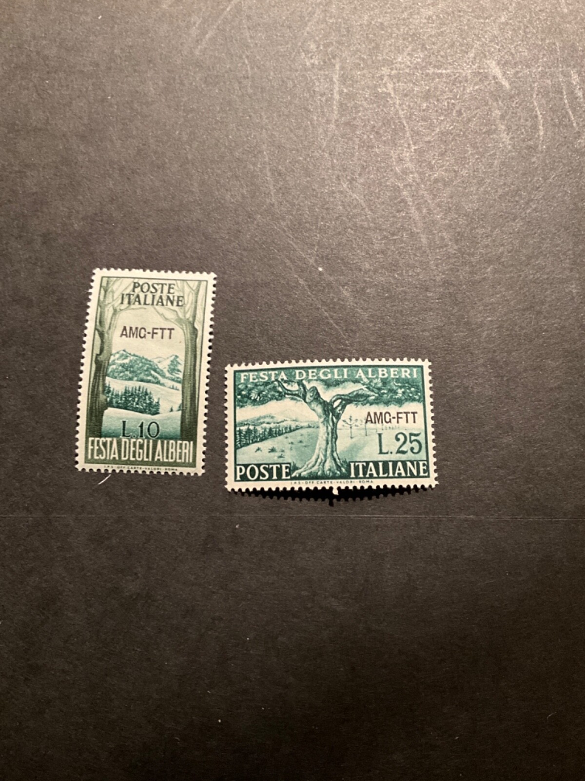 Trieste Scott #136-7 never hinged