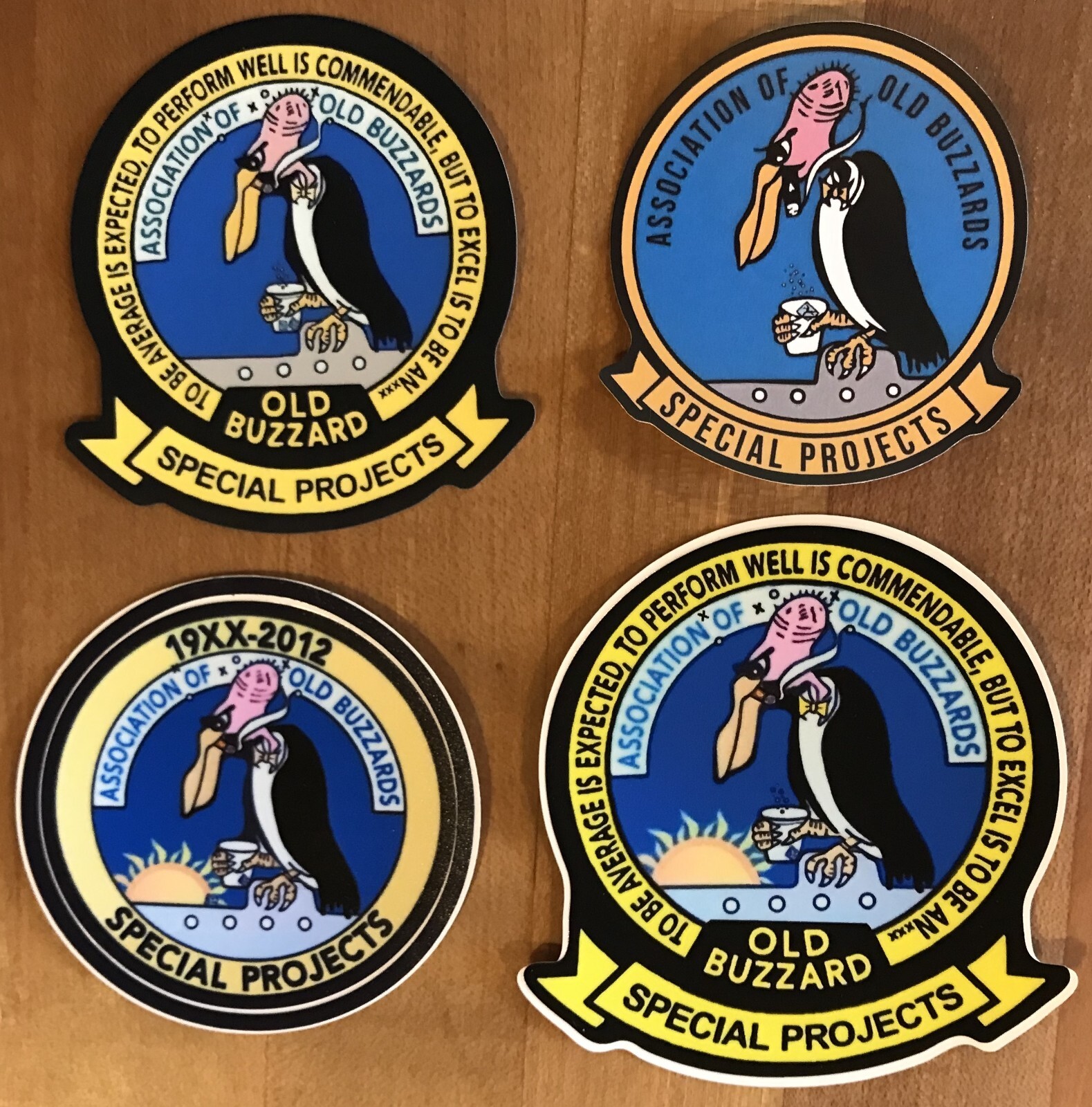 VPU-1 OLD BUZZARDS NAVY P-3 ORION SPECIAL PROJECTS PATROL SQUADRON STICKER PACK