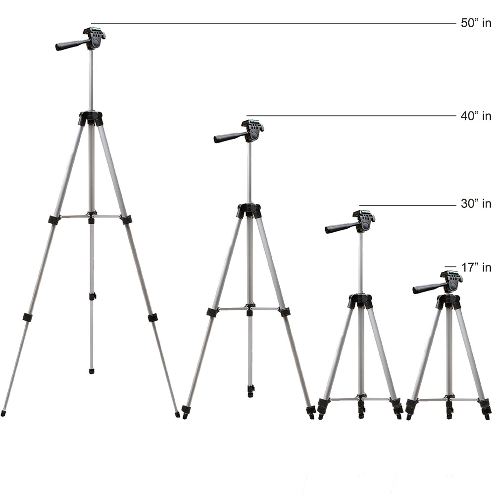 50" Inch Tripod For Camera/Camcorders Canon Sony Nikon DSLR Cameras w Carry Bag