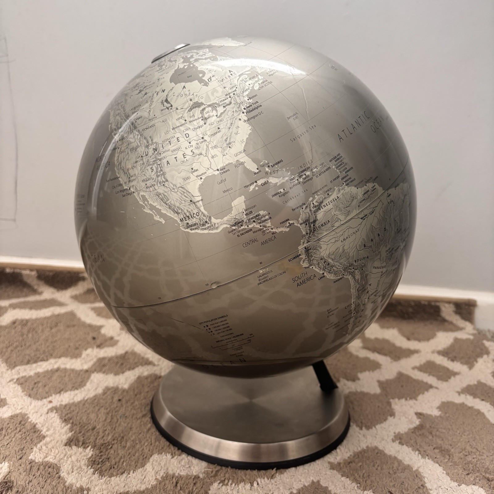 Menu Globe on Stand Tabletop by Louise Christ & Jakob Wagner Denmark