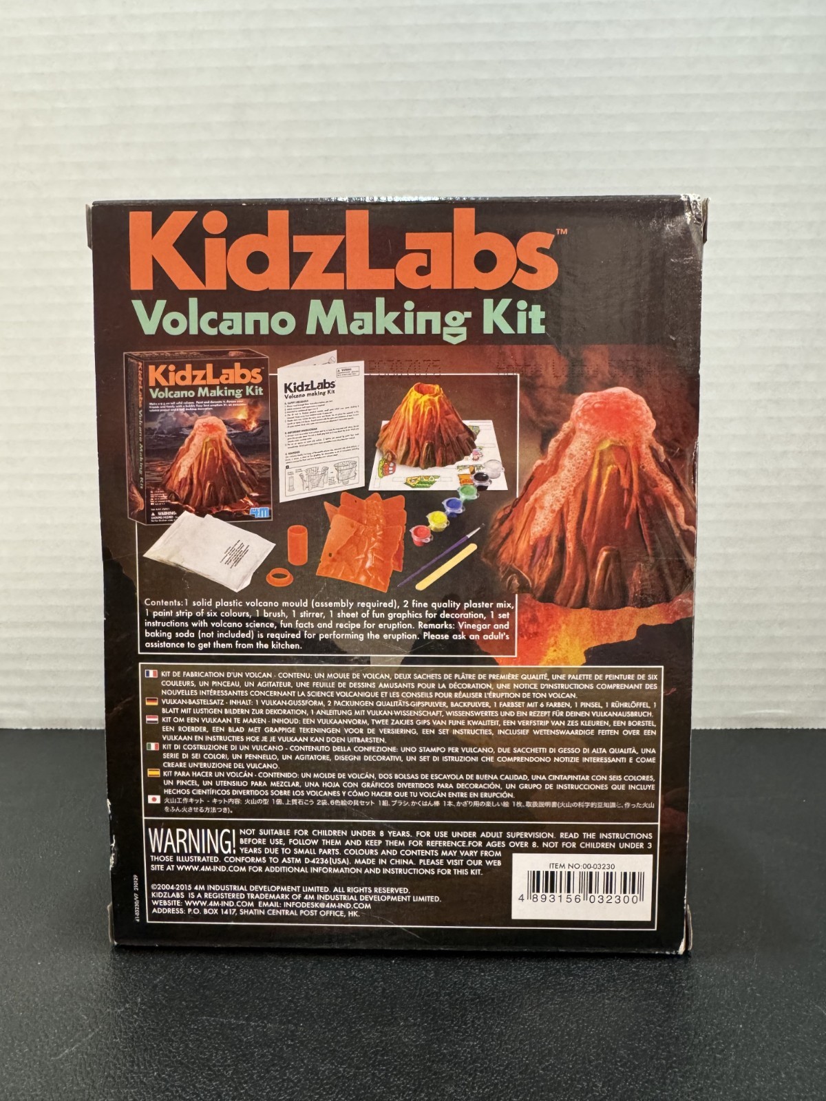 KidLabs Volcano Making Kit Science Project (New In Box Sealed)
