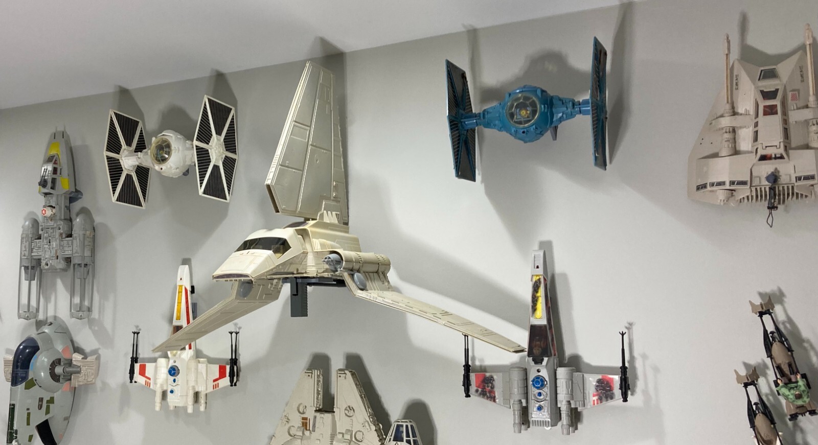 Starship Wall Mount for Vintage Star Wars X-Wing, Falcon, TIE Fighter & More