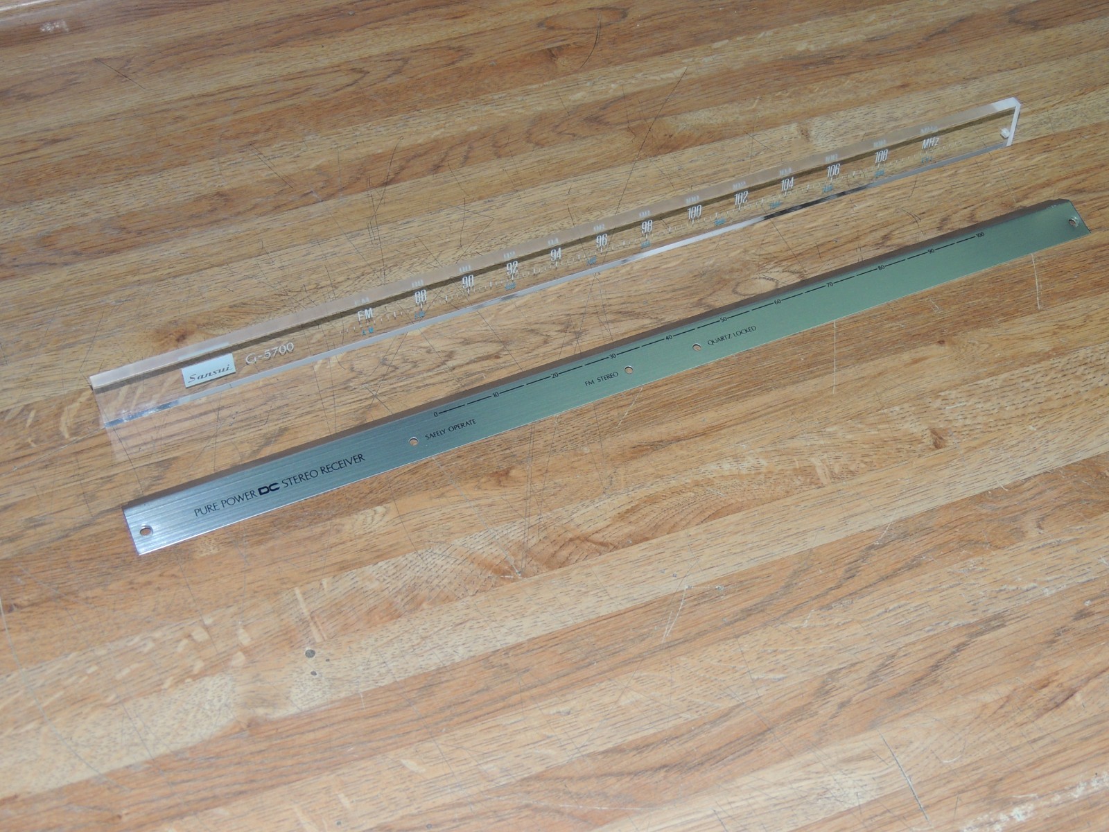 Sansui G-5700   Dial Pane & LED Guide Plate   5408720 - 5426520